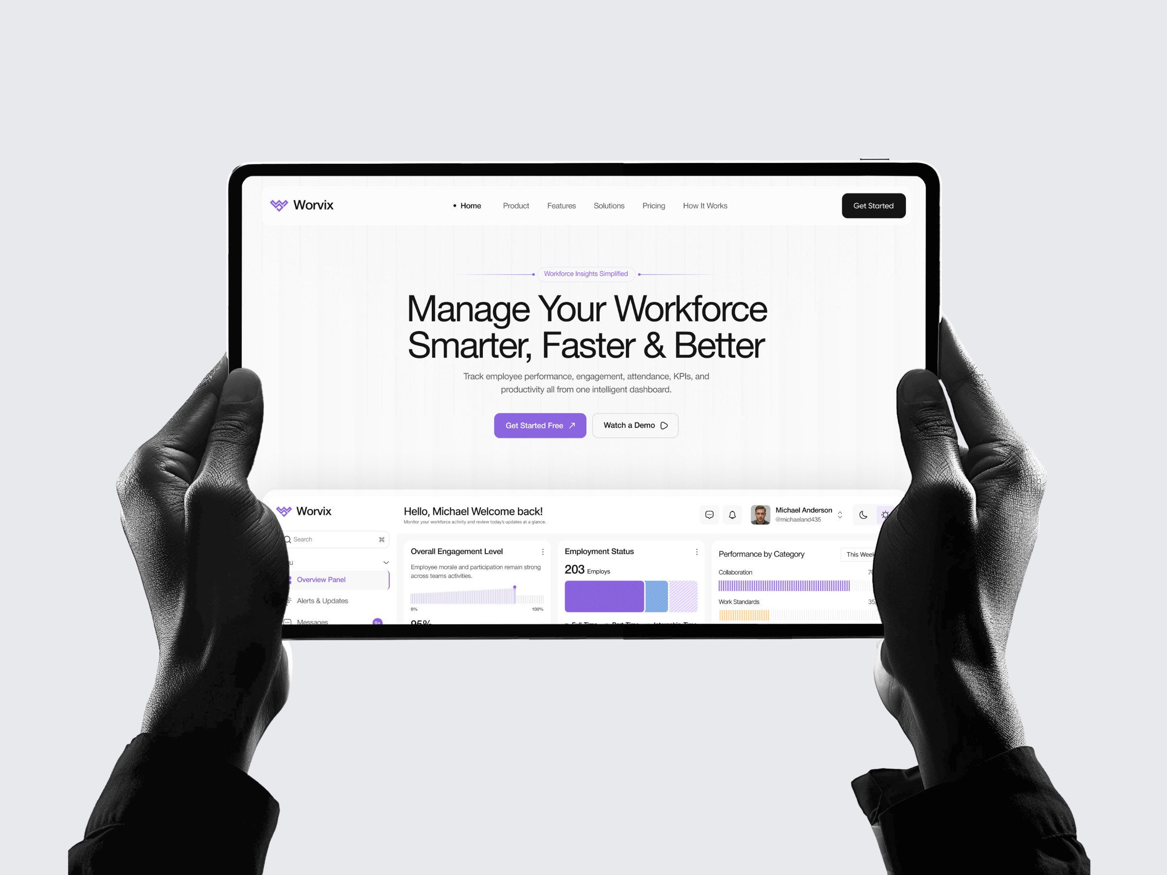 SaaS Landing Page - CRM & Workforce Management Image 2