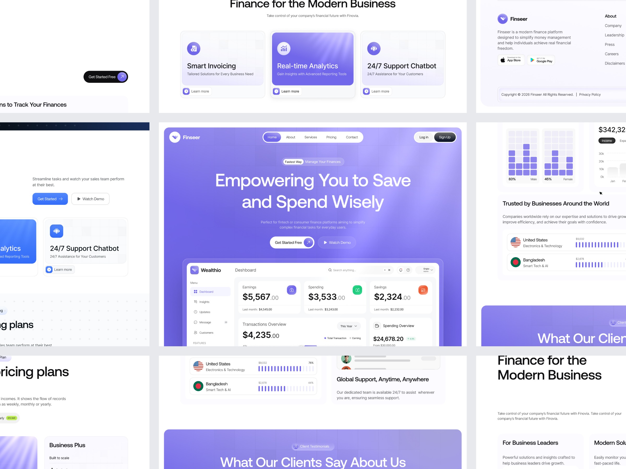 Finance SaaS Landing Page Image 1
