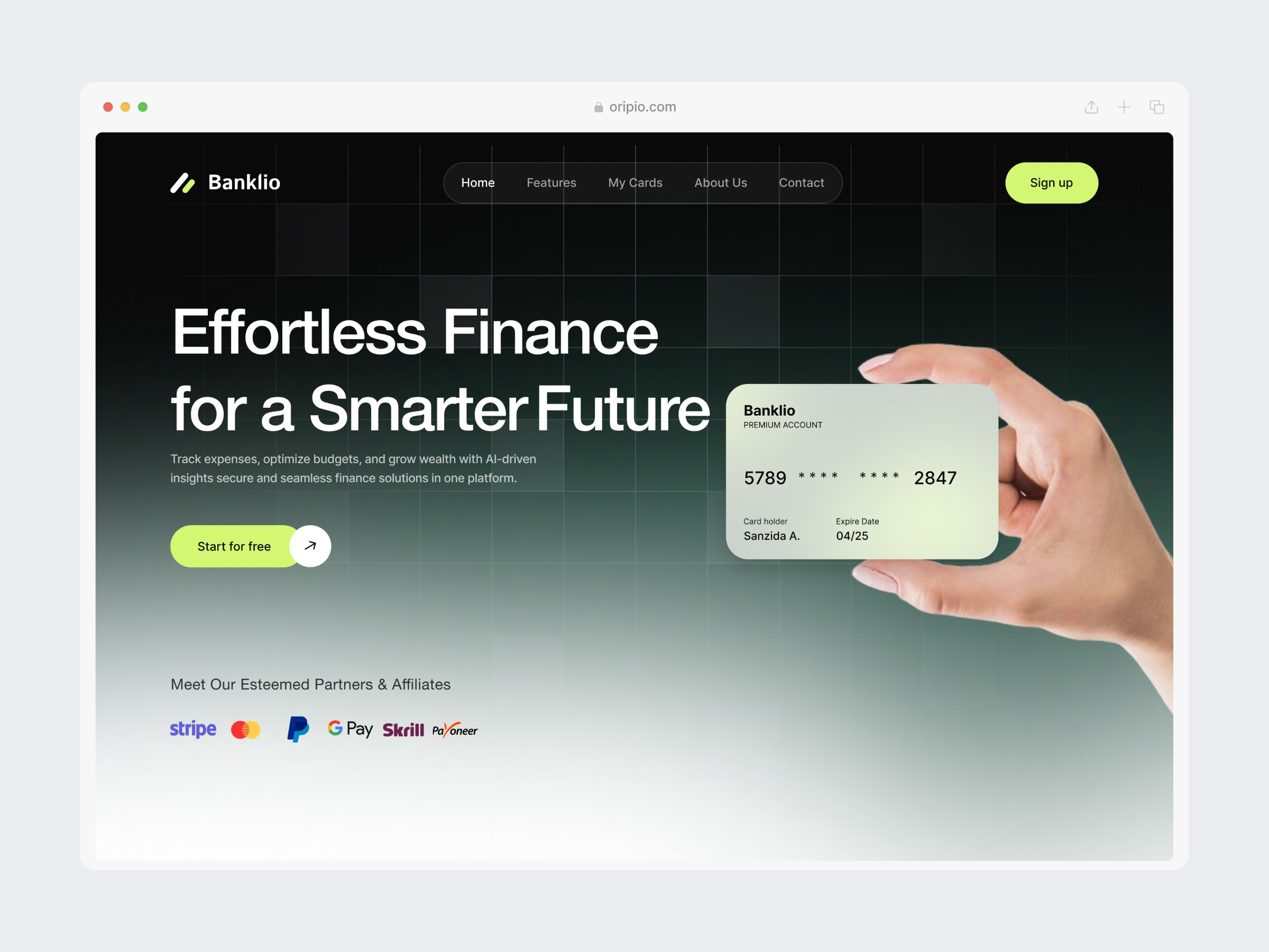 Finance SaaS Landing Page Image 0