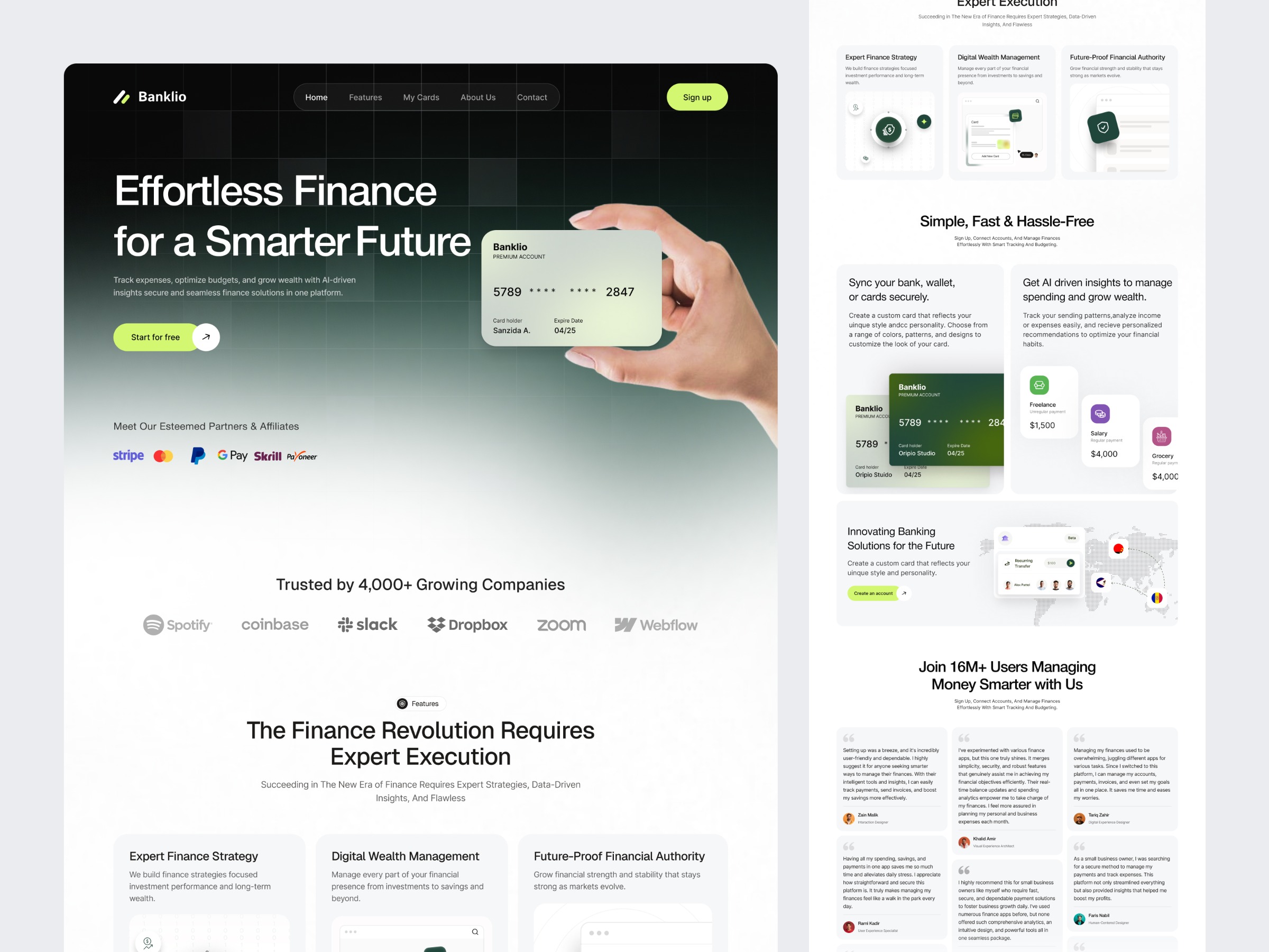 Finance SaaS Landing Page Image 1