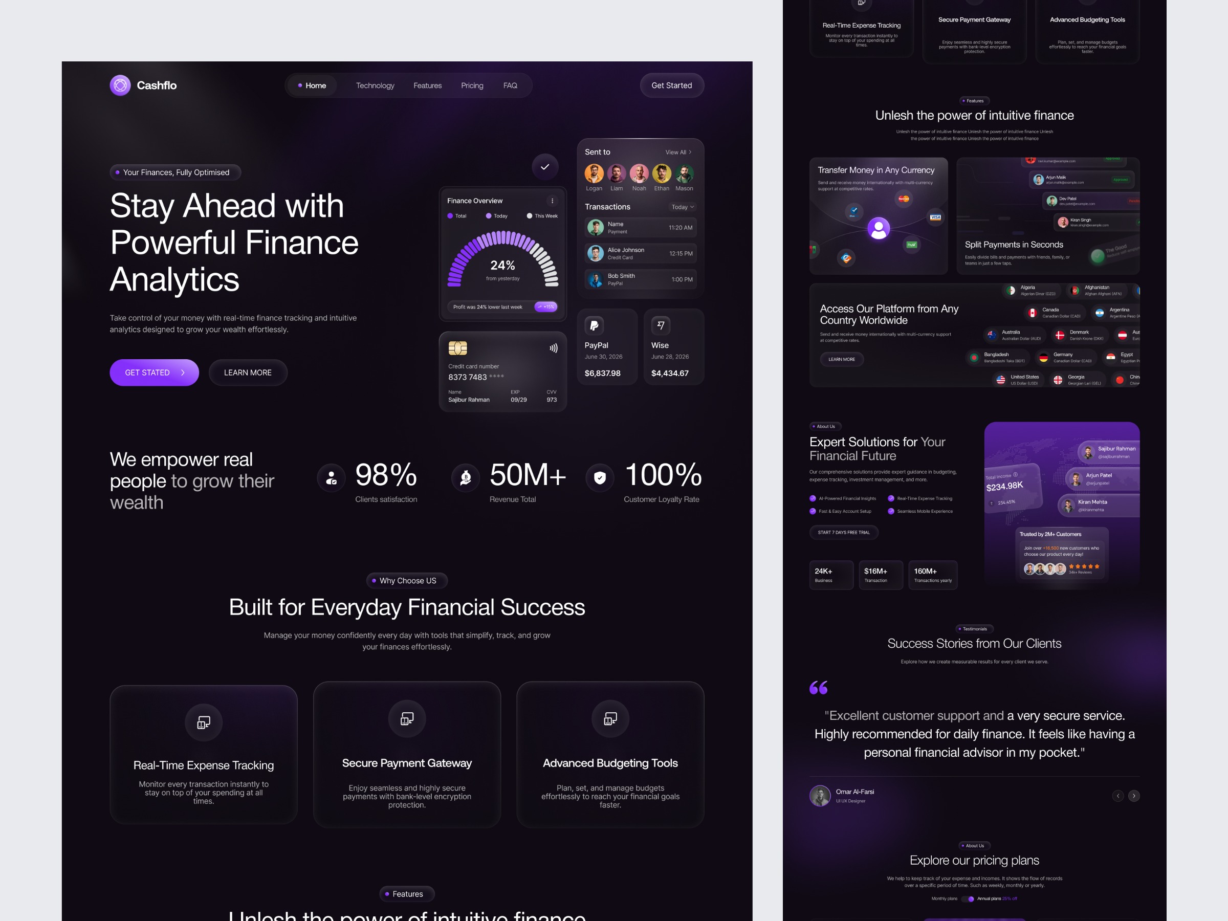 Finance Modern SaaS Landing Page Image 1