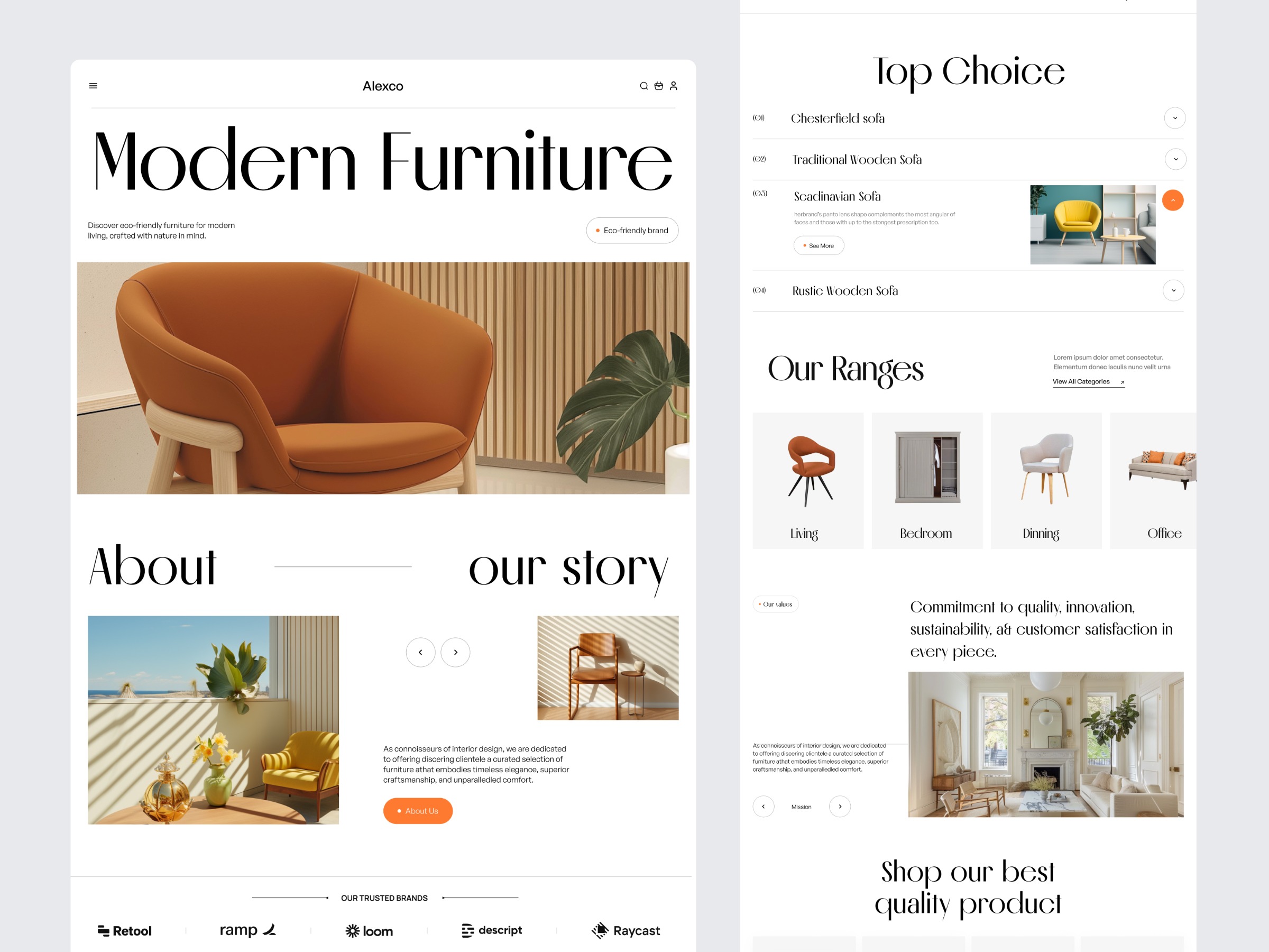 Modern Furniture Landing Page Image 0