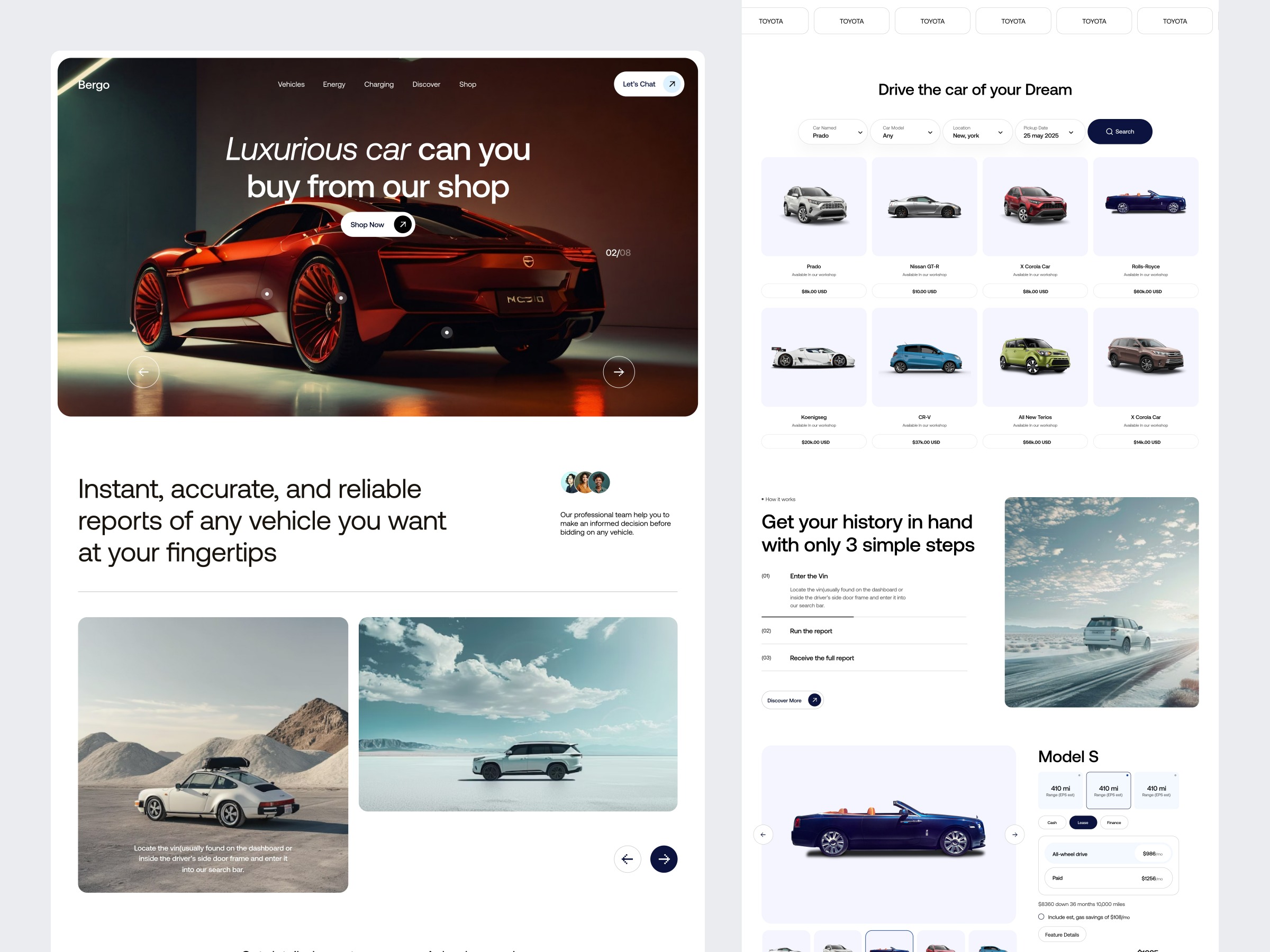 Modern Car Marketplace Landing Page Image 0