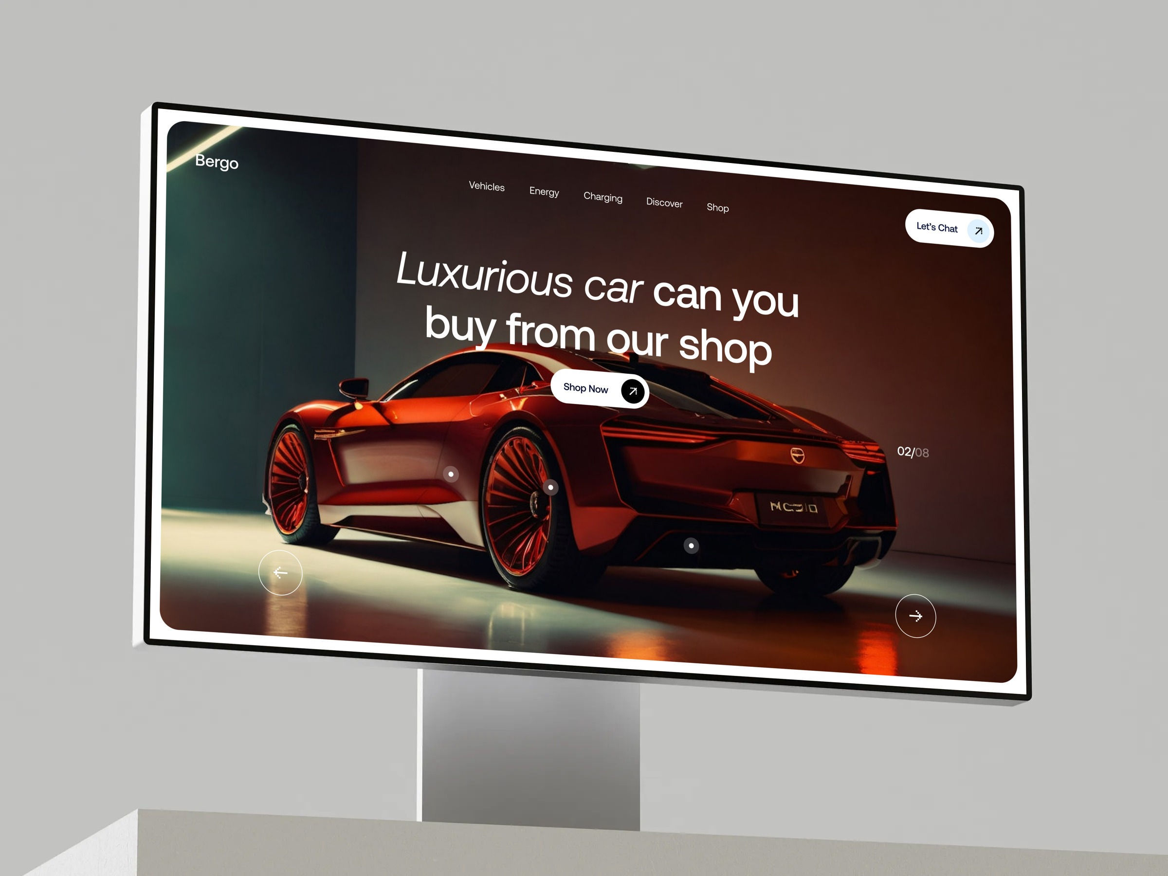 Modern Car Marketplace Landing Page Image 1