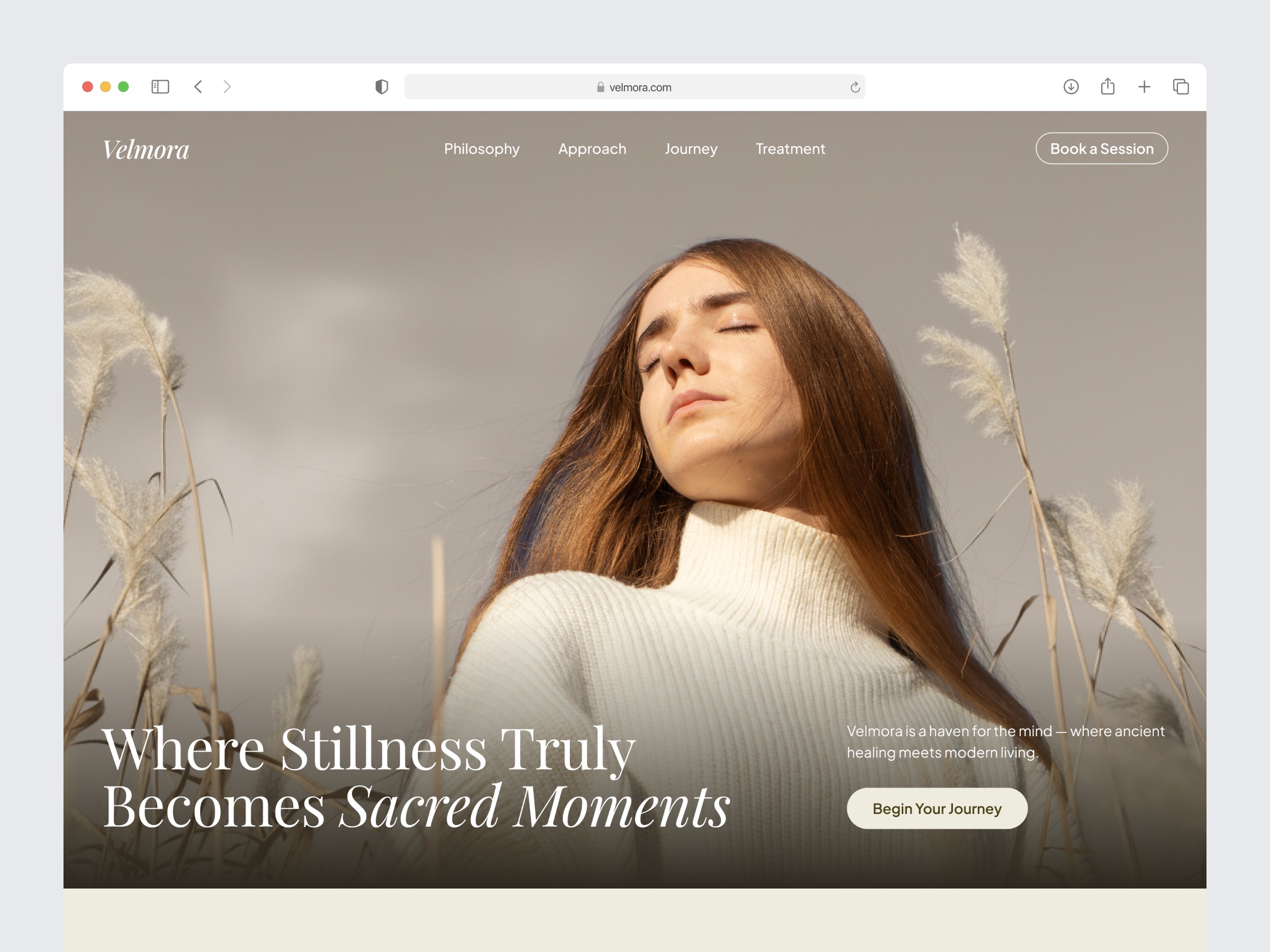 Velmora – Wellness Website Image 1