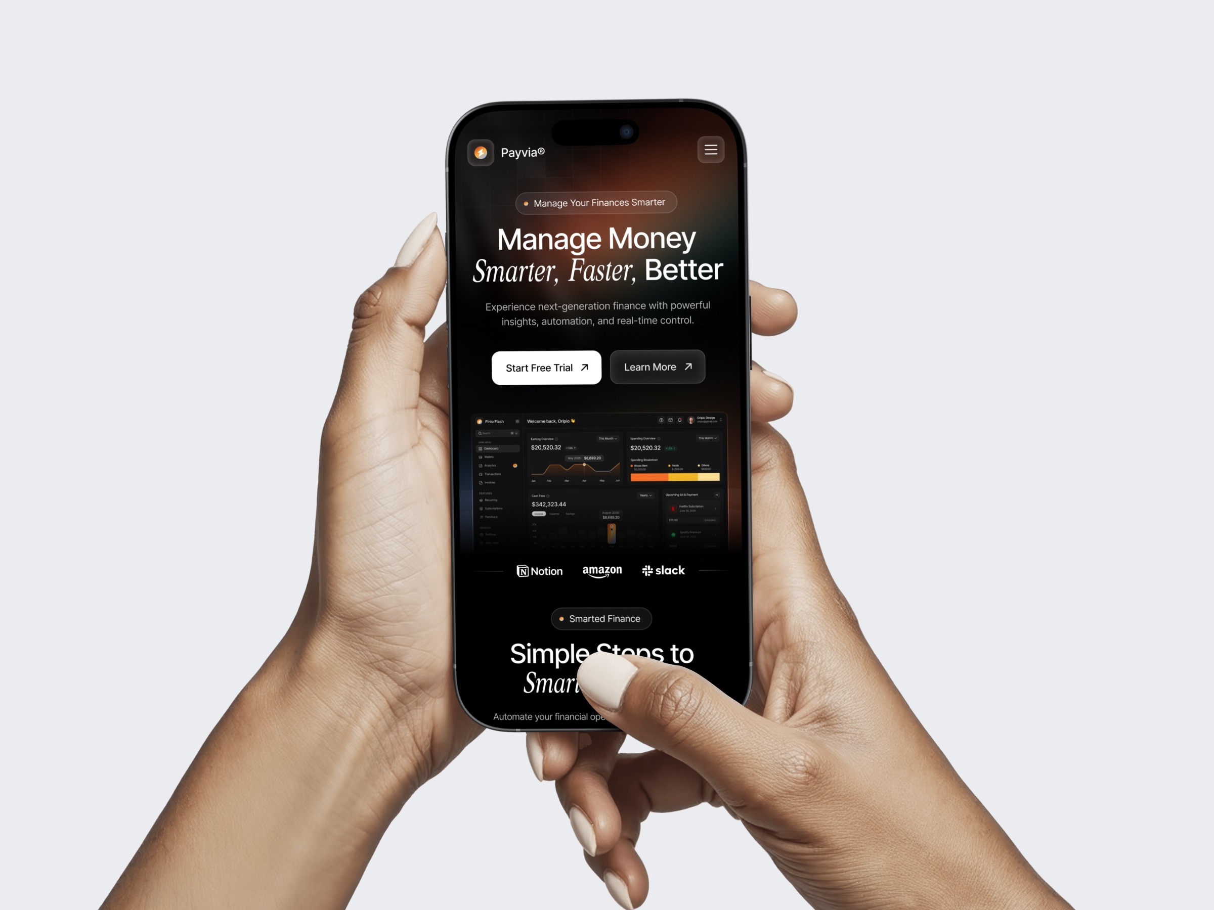 Finance SaaS Landing Page Image 2