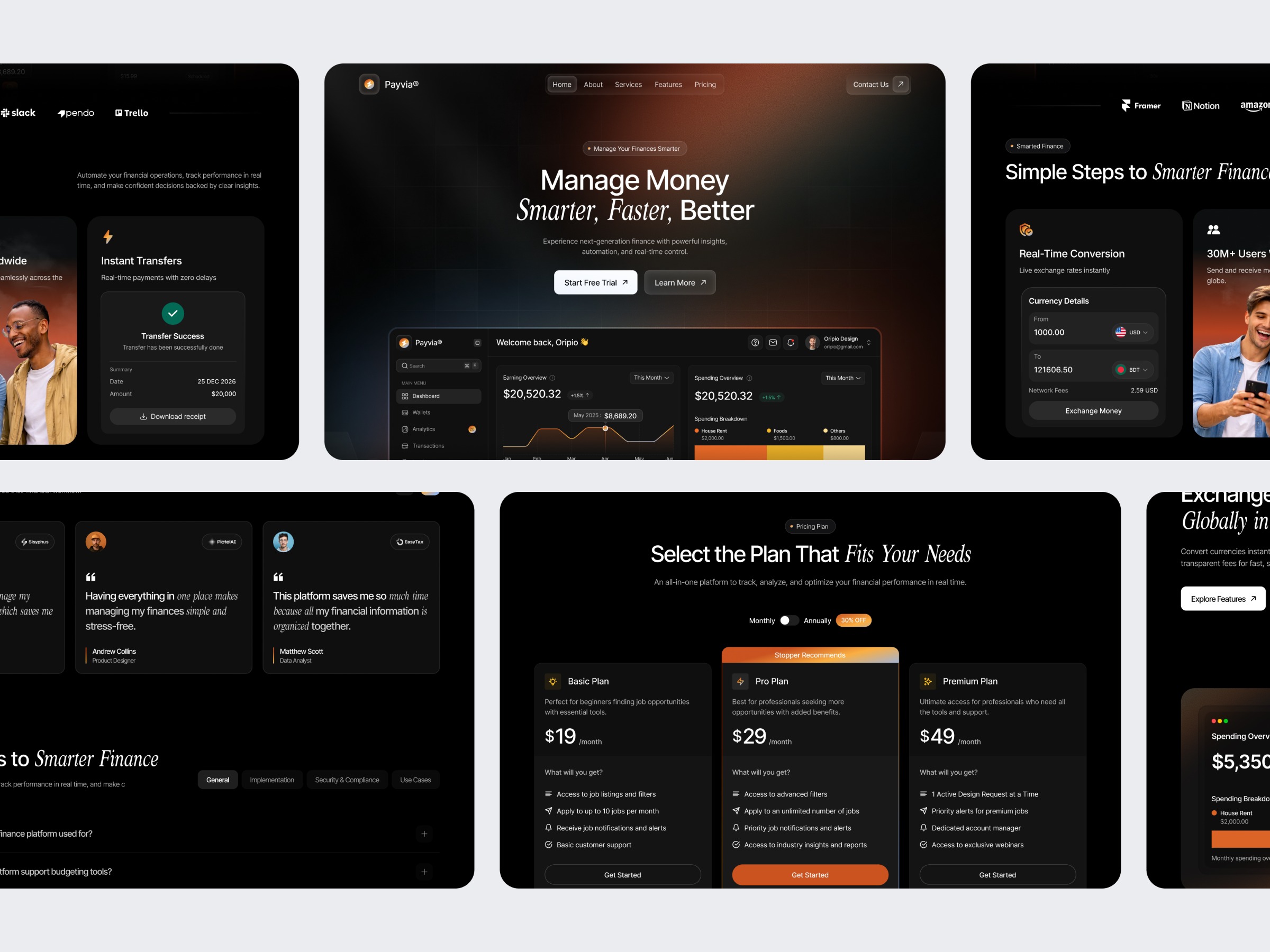 Finance SaaS Landing Page Image 3