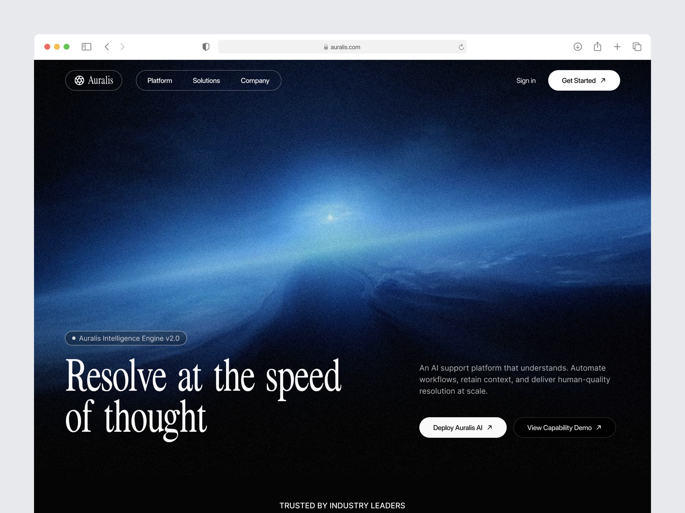 AI Customer Support Platform | Modern SaaS Landing Page Image 0