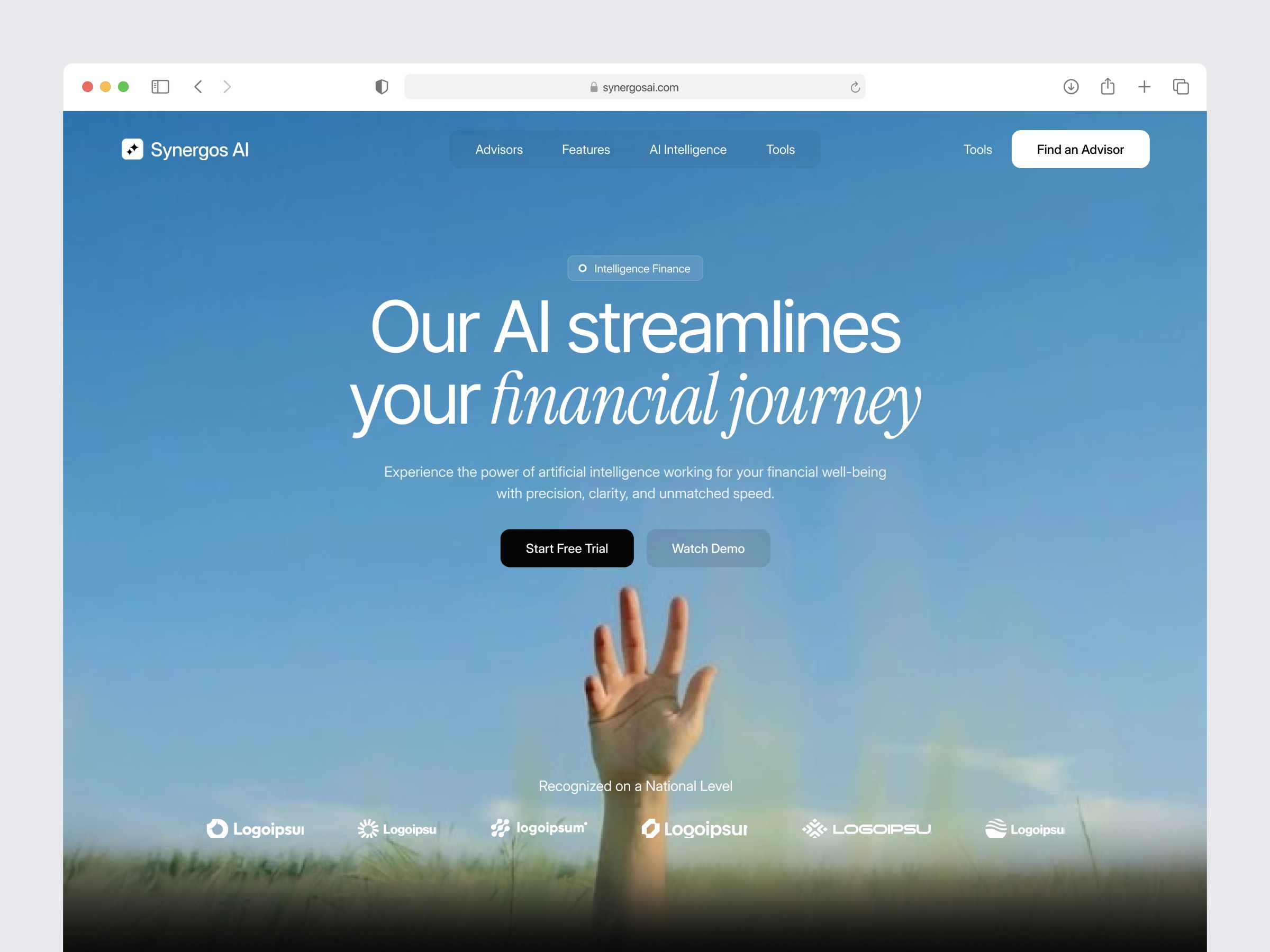 AI SaaS Landing Page - Smart Finance Image 0