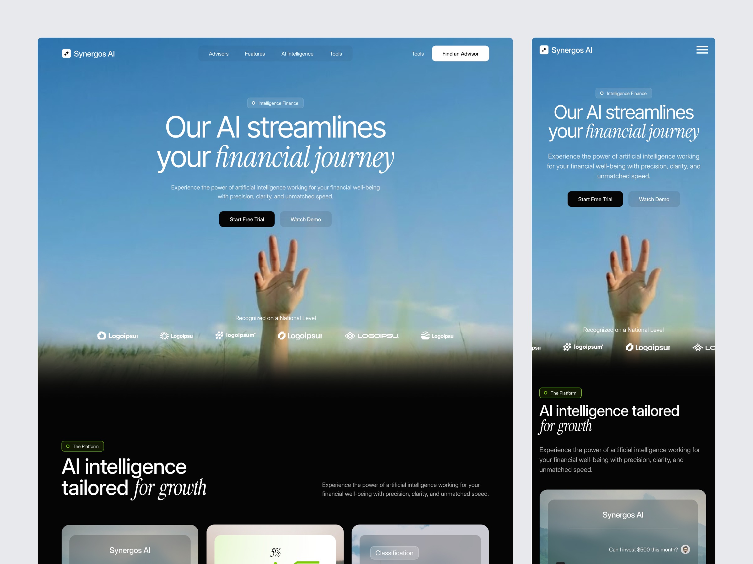 AI SaaS Landing Page - Smart Finance Image 3