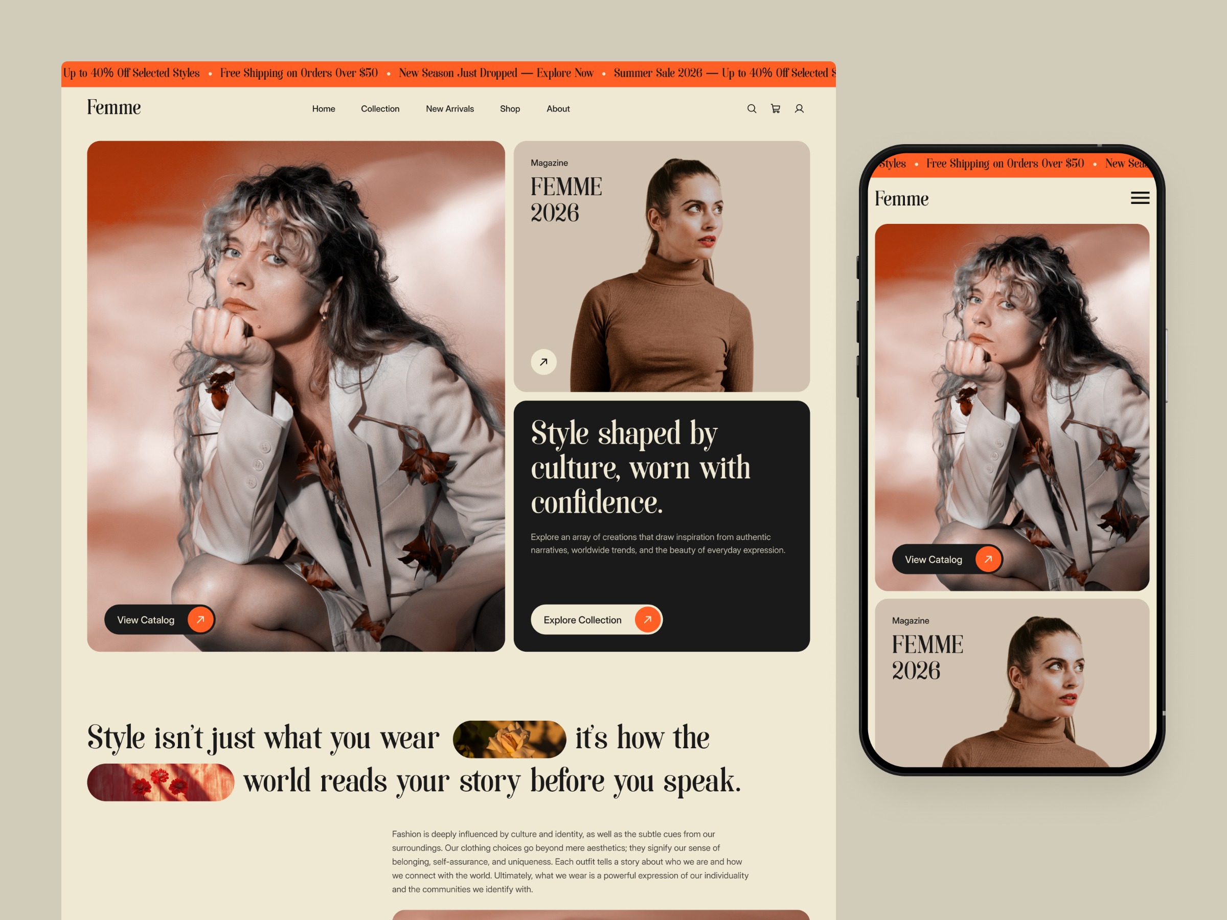 Fashion Ecommerce  Website Image 0