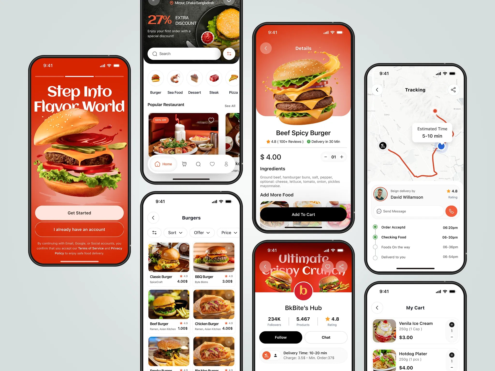 Food Delivery Mobile App Design Image 1