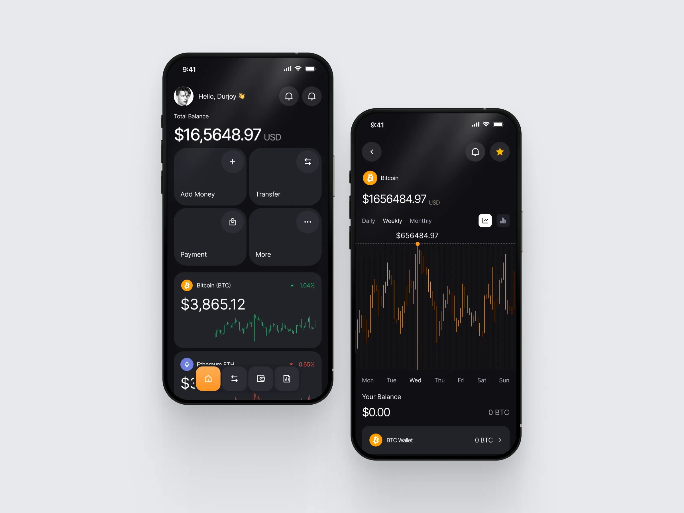 Crypto Wallet Mobile App Design Image 0