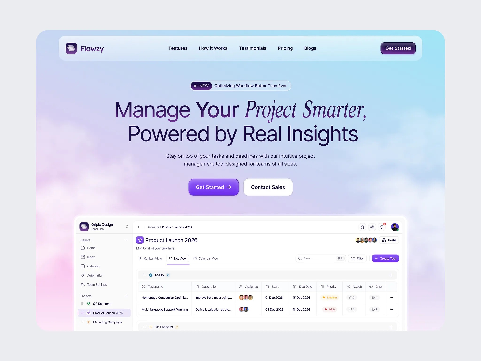 SaaS Landing Page