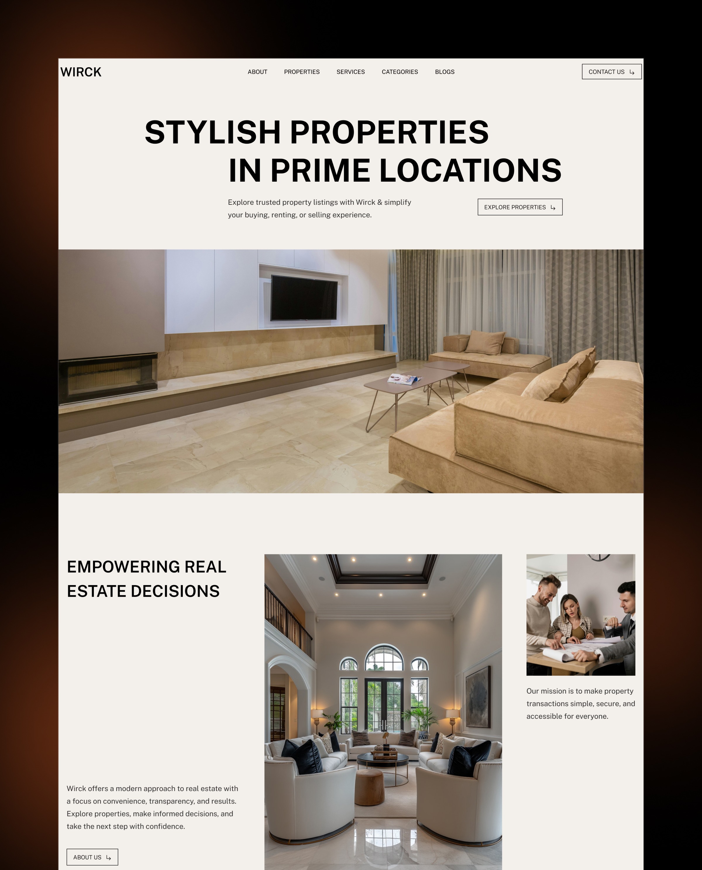 Wirck - Real Estate Website  Image 0