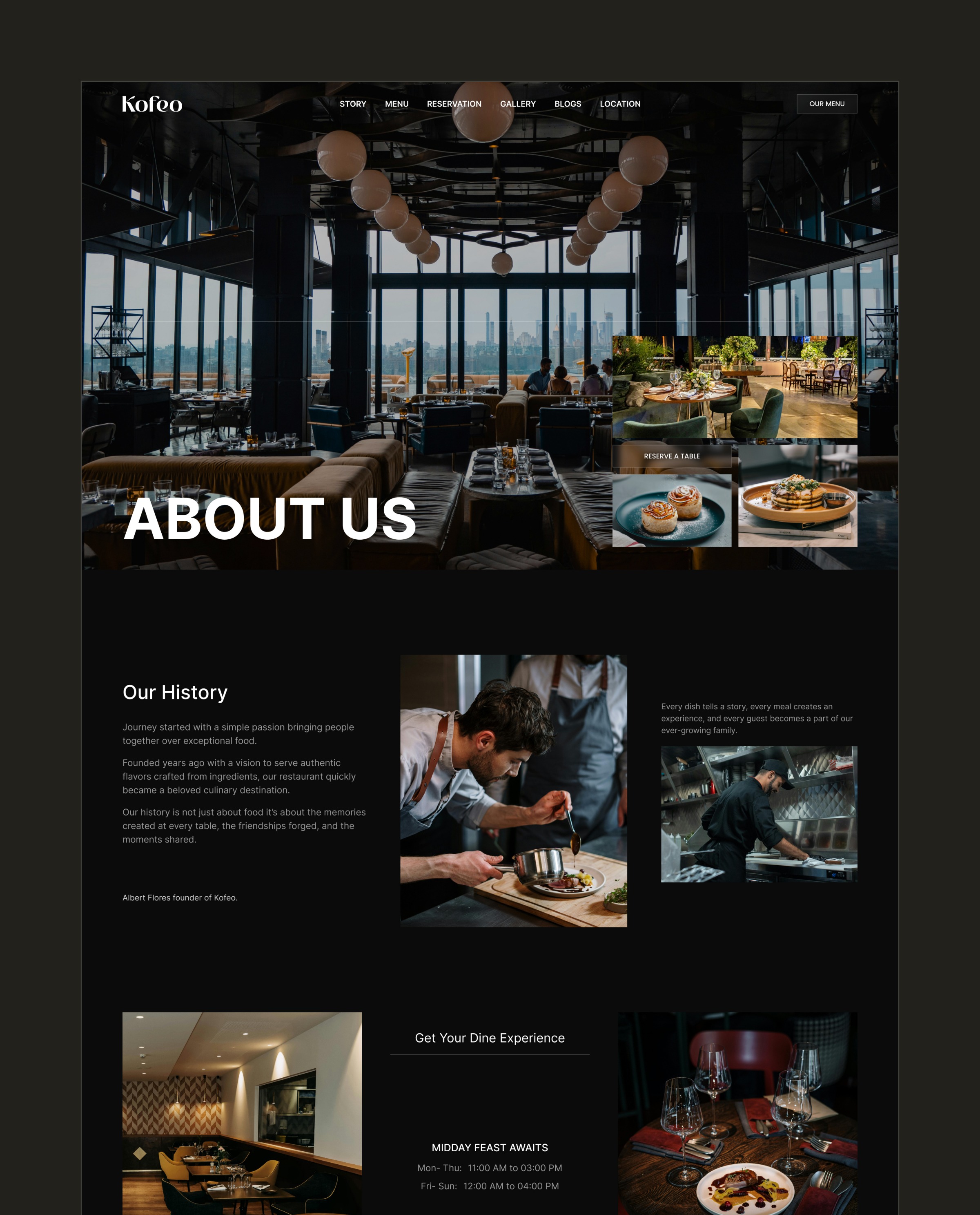 Kofeo - Food & Drink Website Image 1