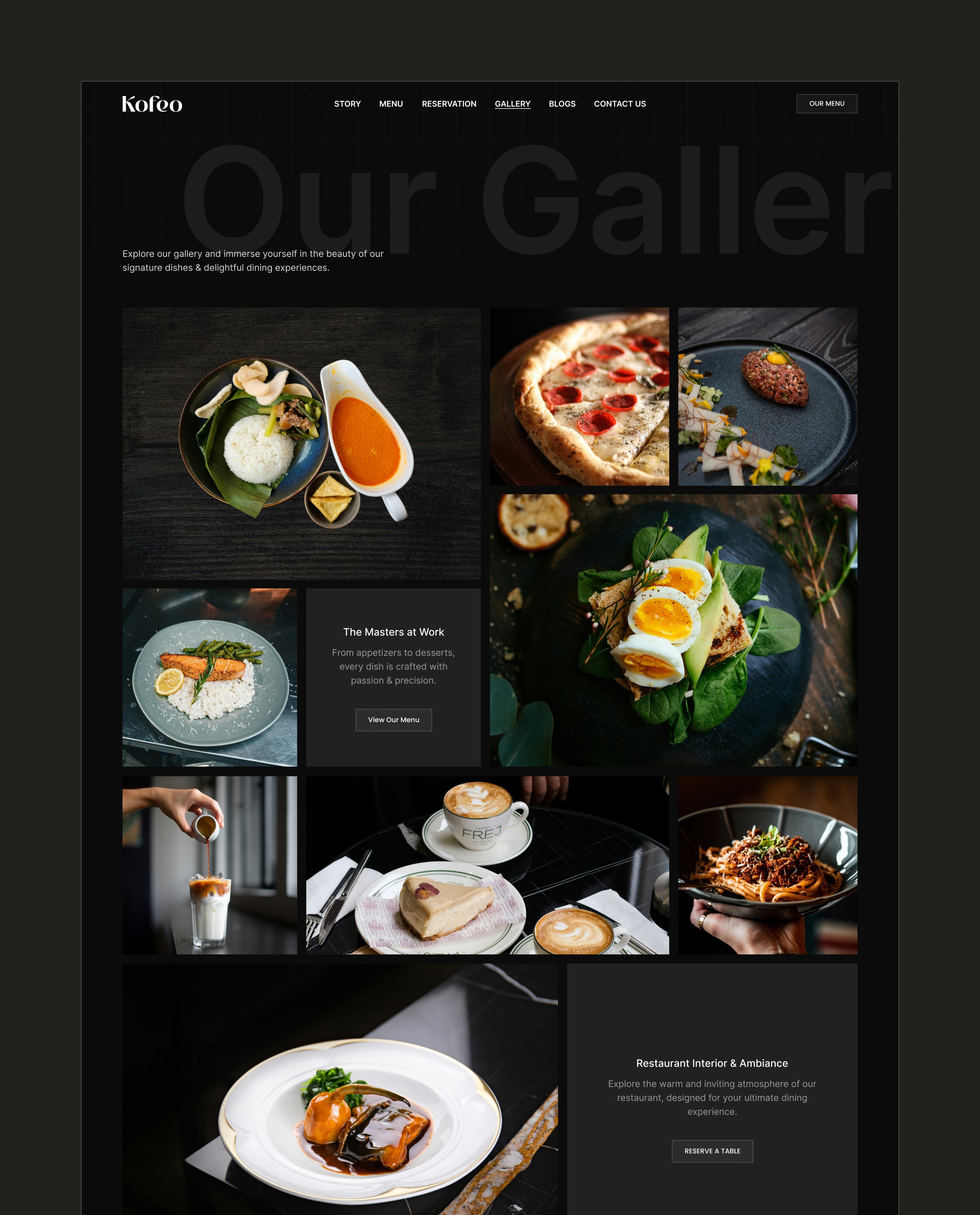 Kofeo - Food & Drink Website Image 2
