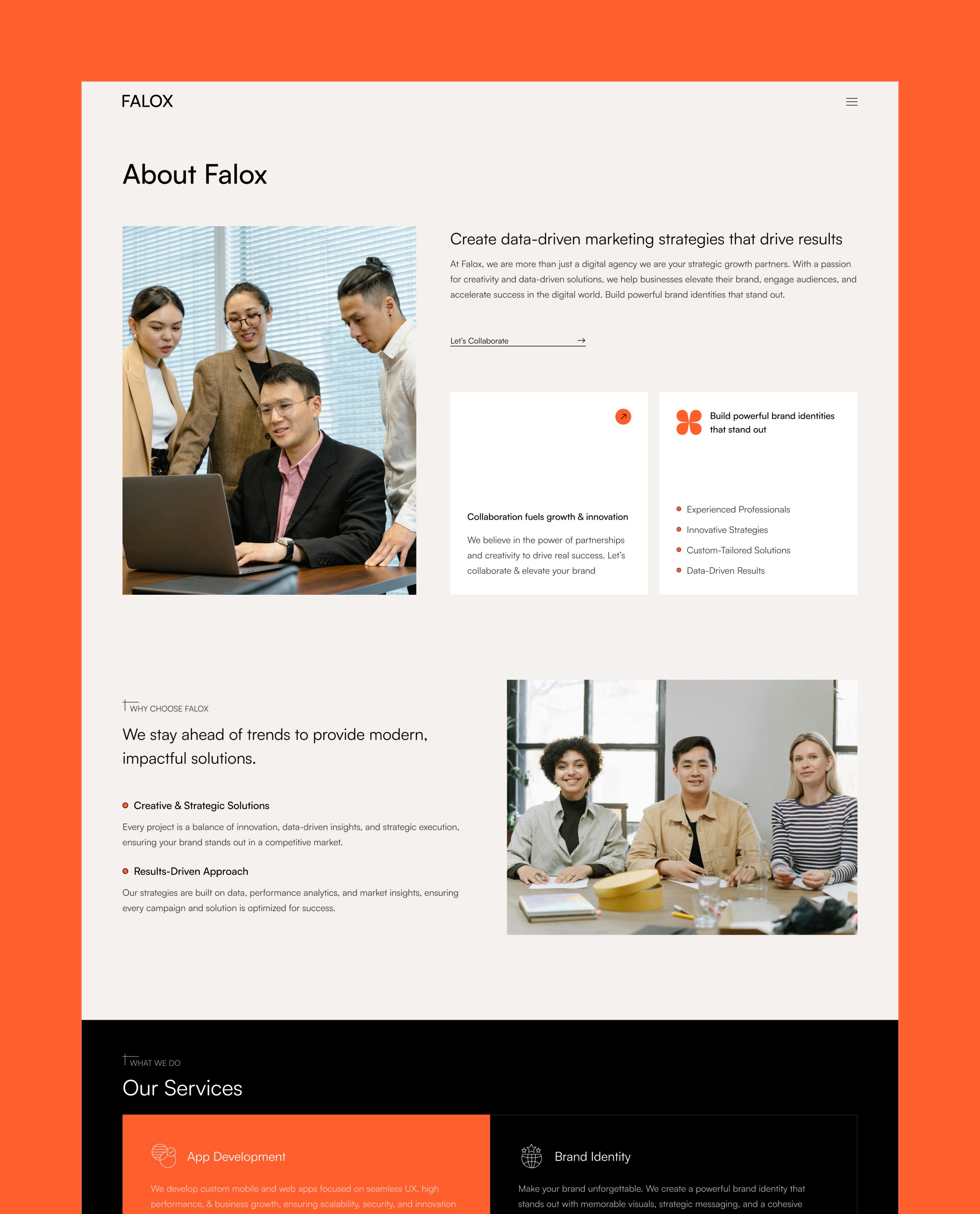 Falox - Portfolio & Agency Website Template Image 1