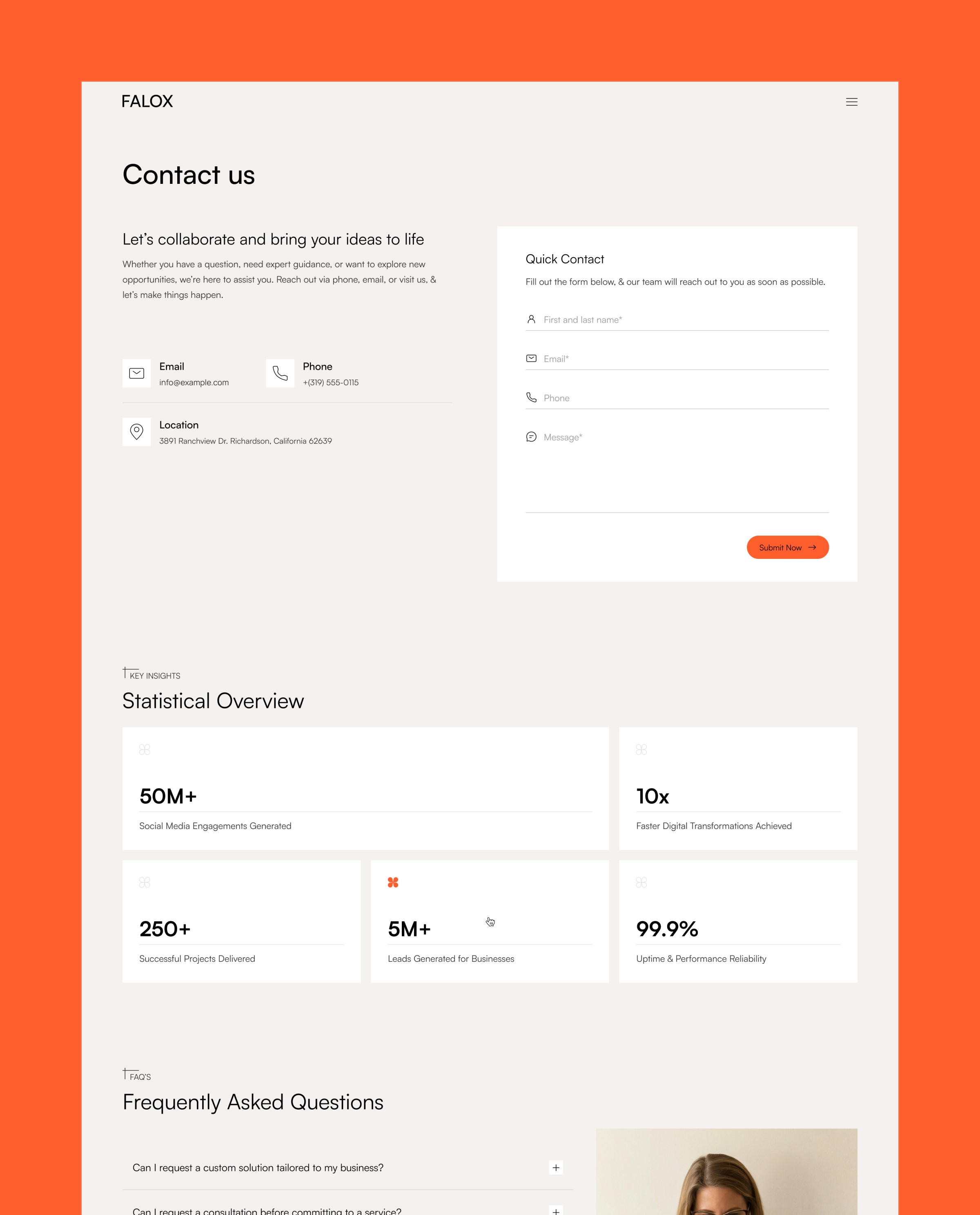 Falox - Portfolio & Agency Website Template Image 2