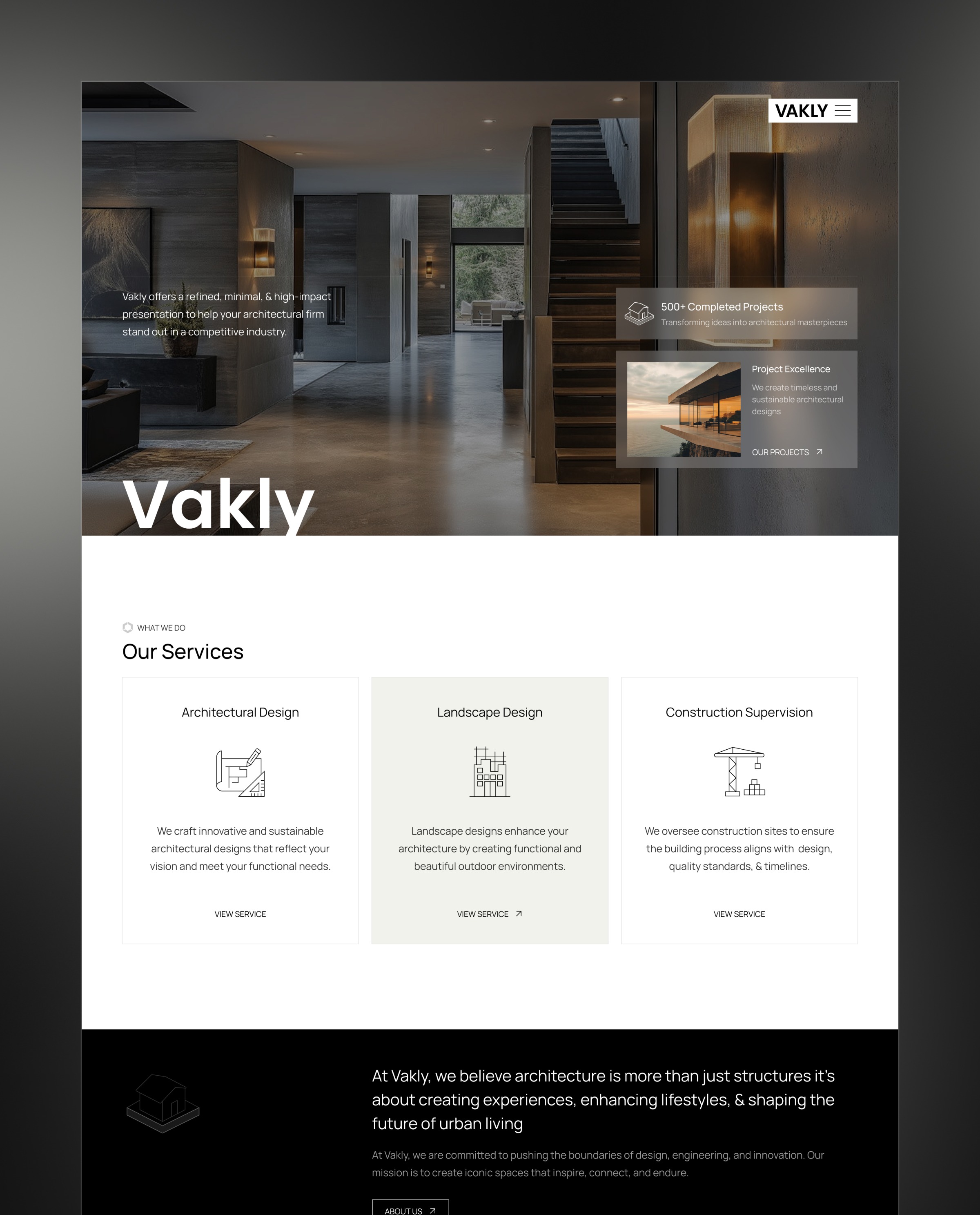 Vakly - Architecture & Design Website Image 0