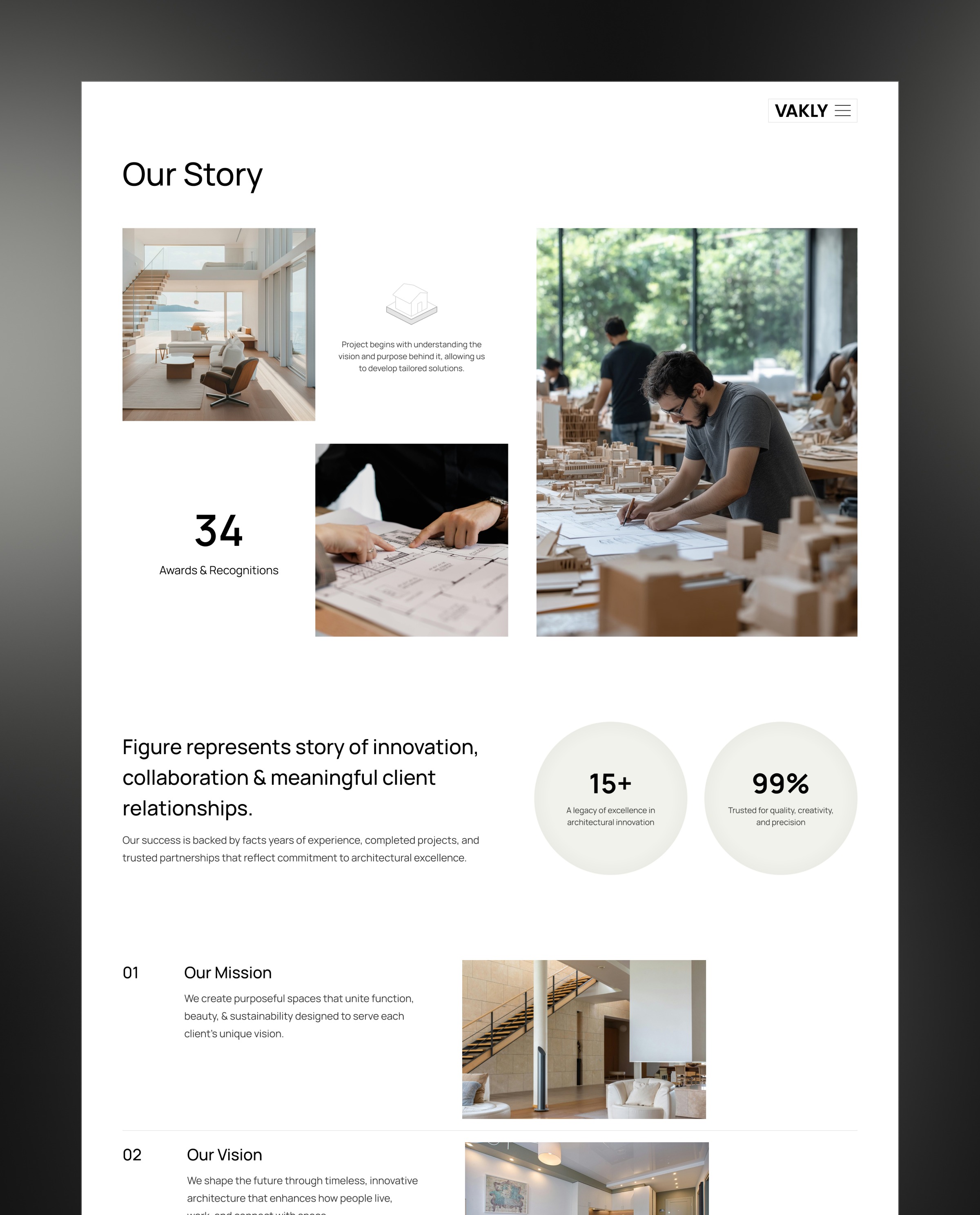 Vakly - Architecture & Design Website Image 1
