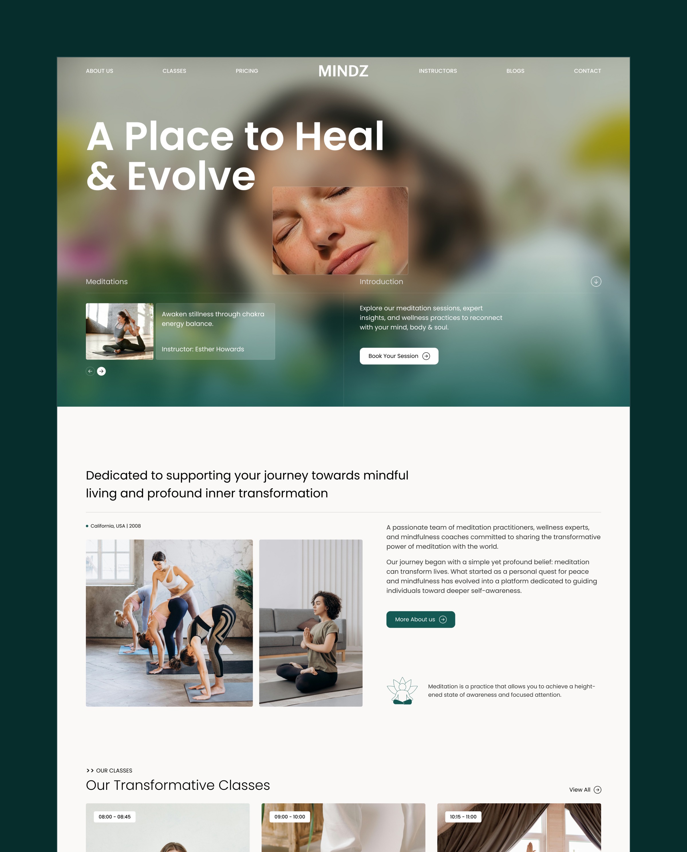 Mindz - Wellness Website Image 0