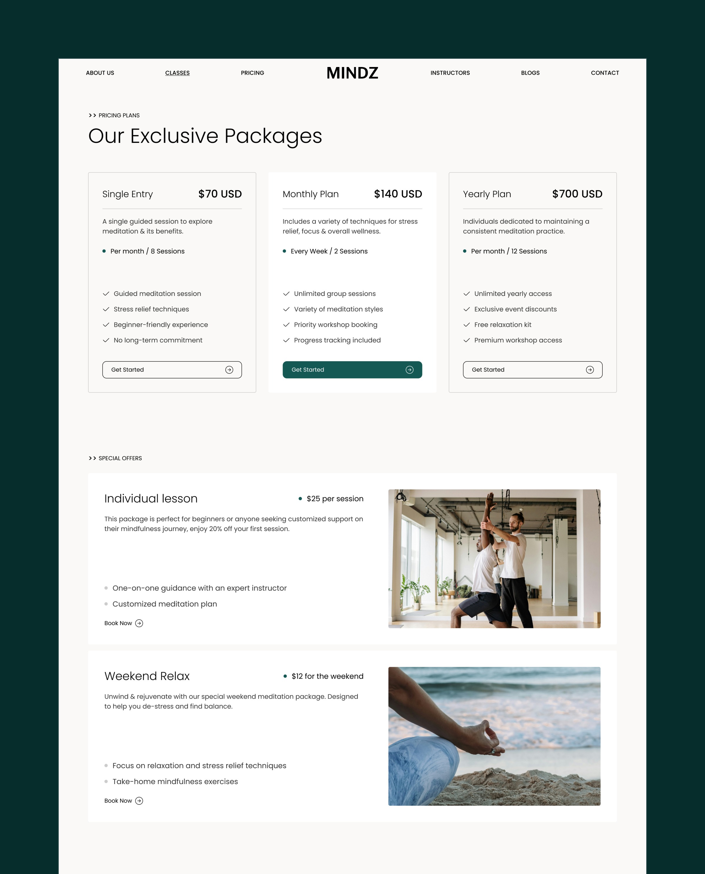 Mindz - Wellness Website Image 2