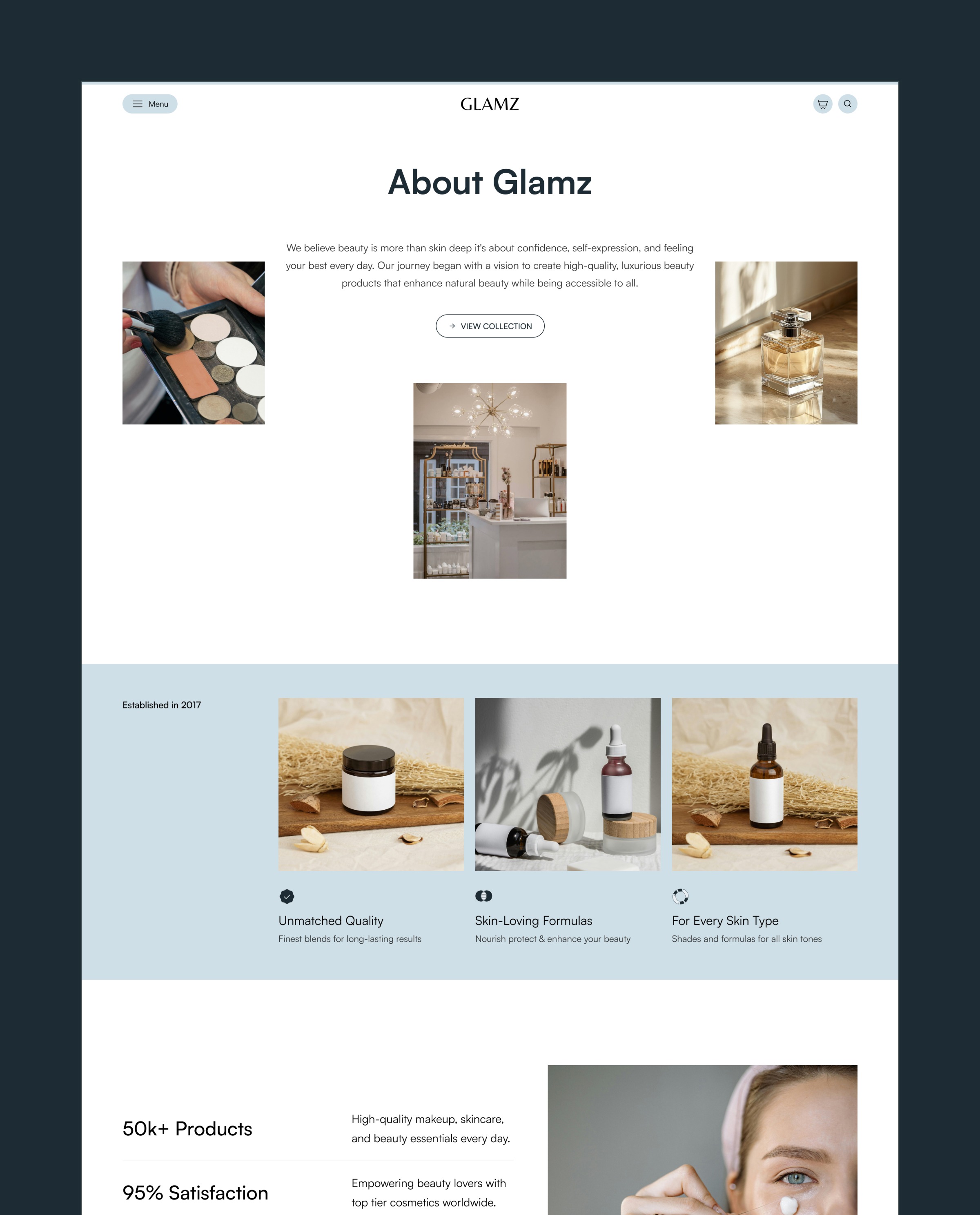 Glamz - Hair & Beauty Website Image 1