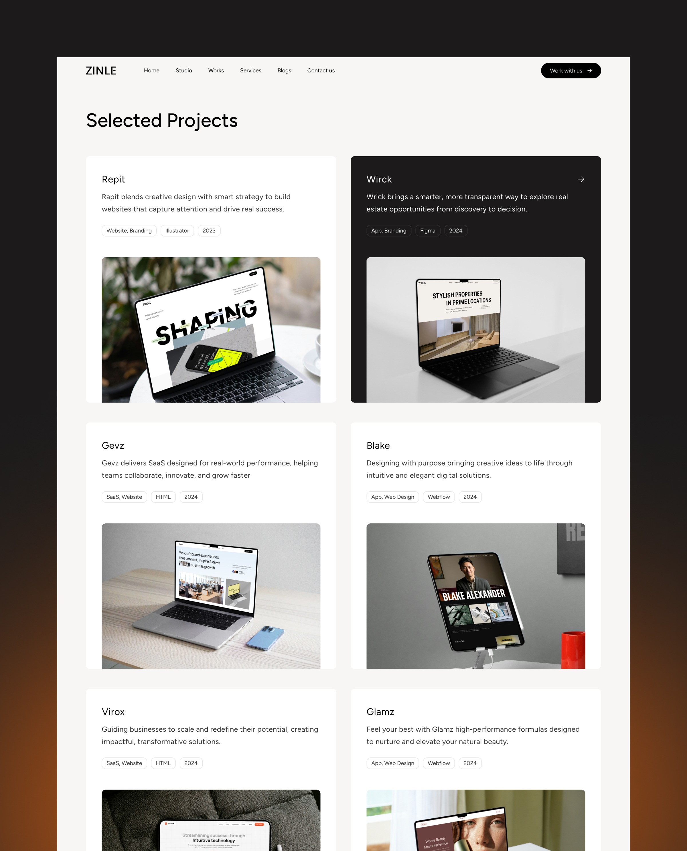 Zinle - Portfolio & Agency Website  Image 2