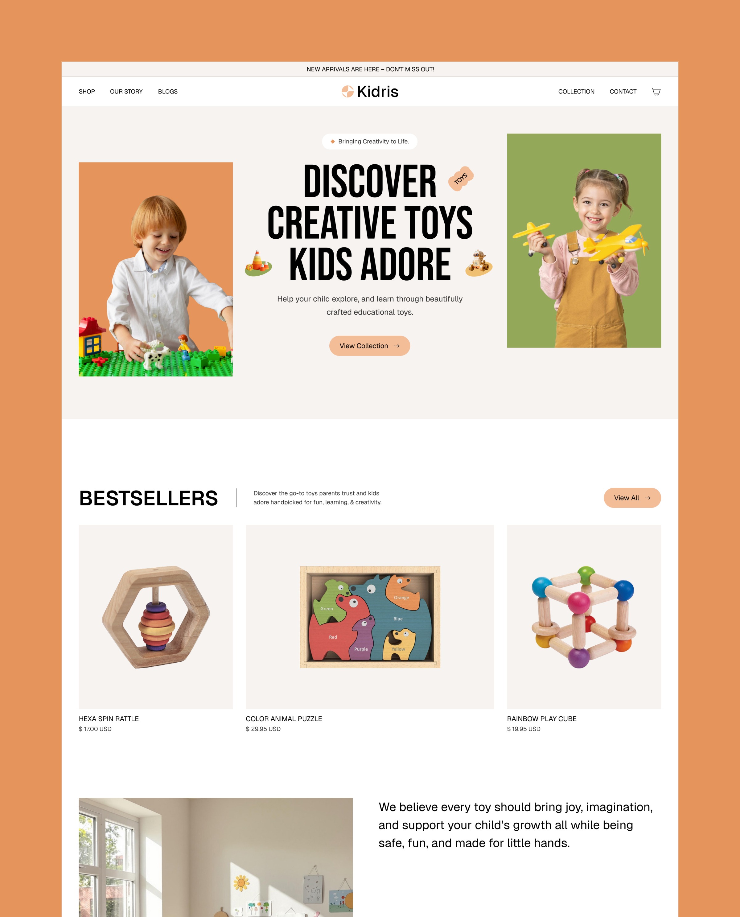 Kidris - Retail & E-Commerce Website Template Image 0