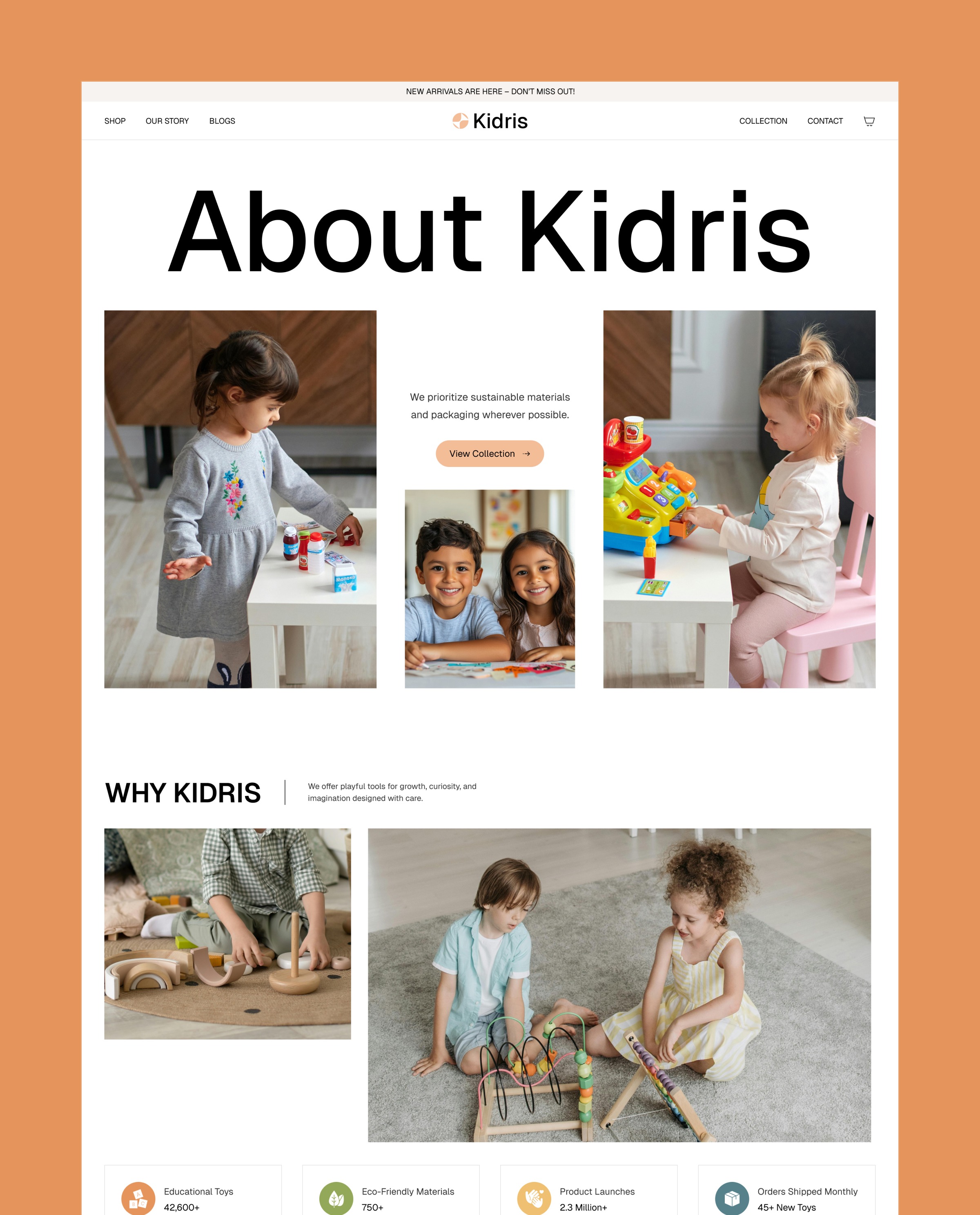 Kidris - Retail & E-Commerce Website Template Image 1
