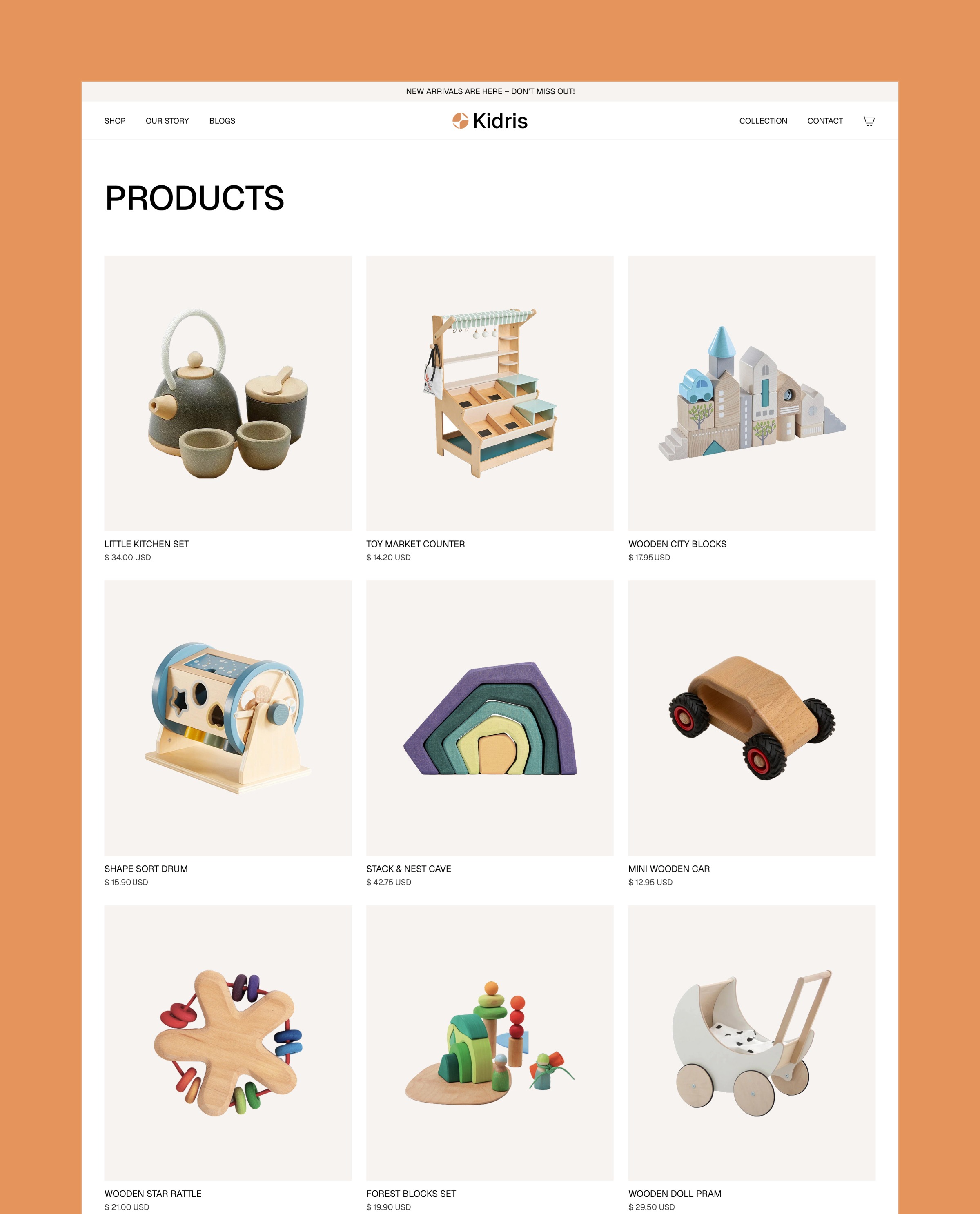 Kidris - Retail & E-Commerce Website Template Image 2