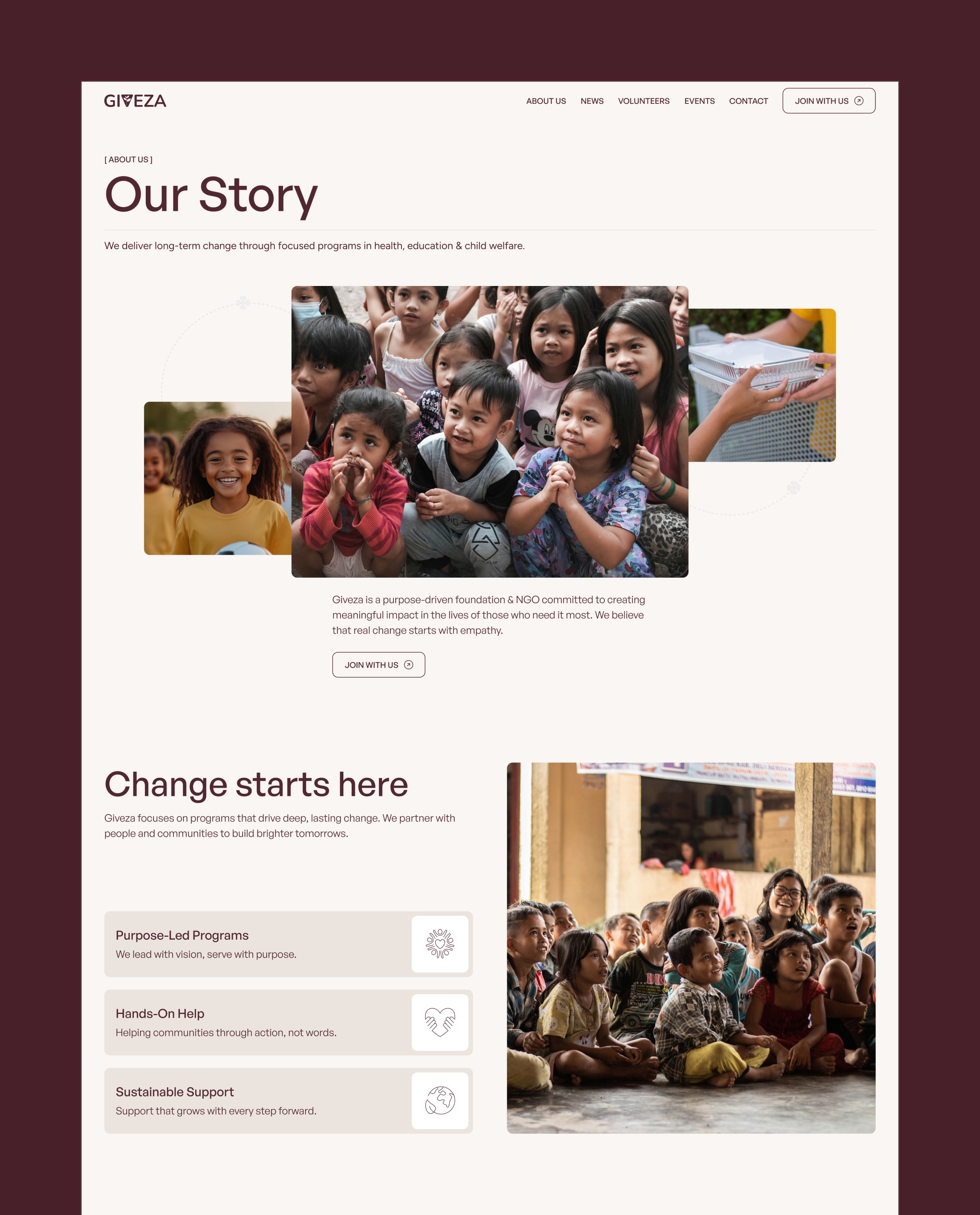 Giveza - Community & Nonprofit Website Template Image 1