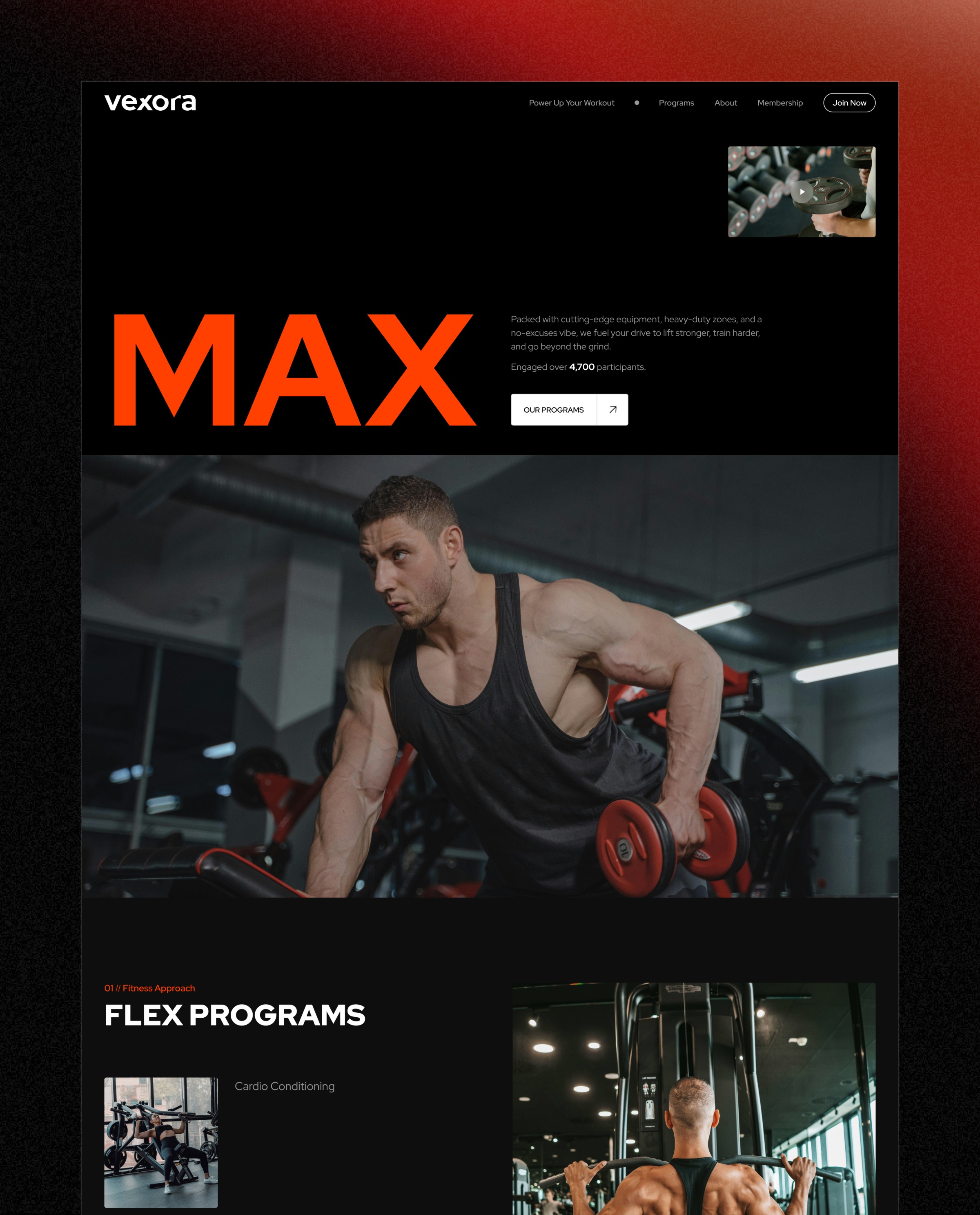 Vexora - Wellness Website Template Image 0