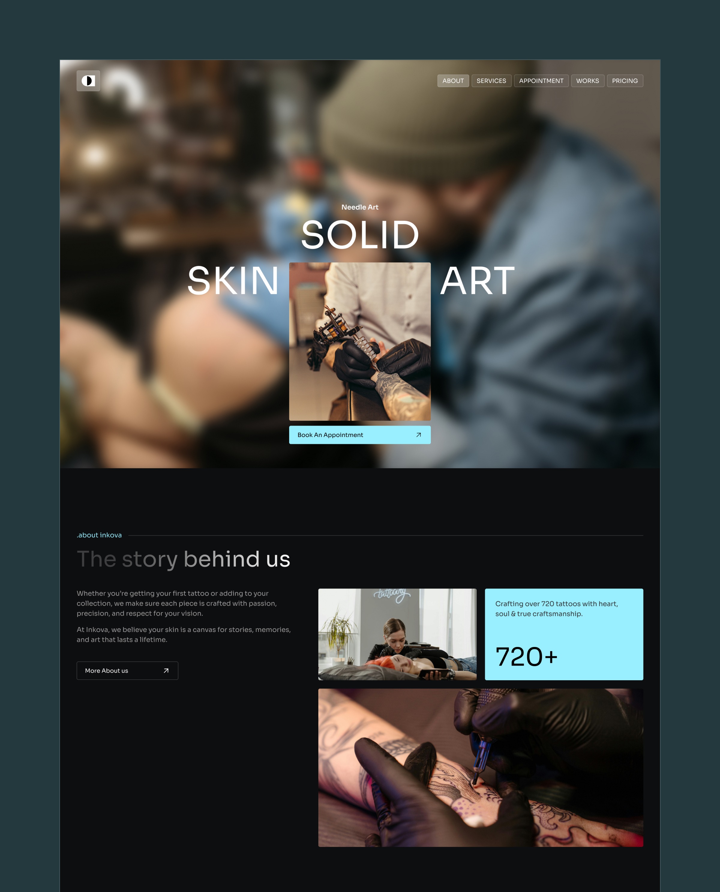 Inkova - Hair & Beauty Website Template Image 0