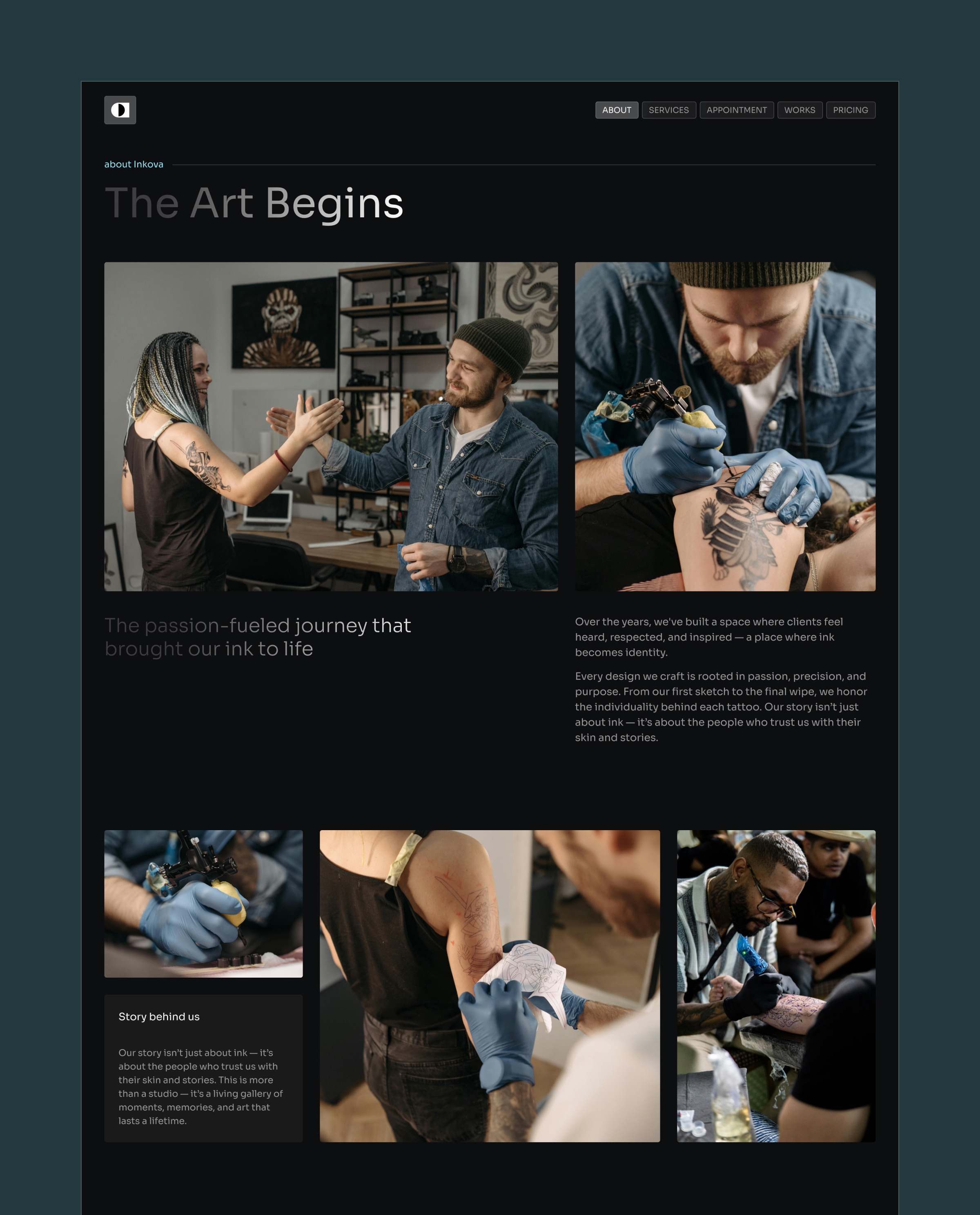 Inkova - Hair & Beauty Website Template Image 1