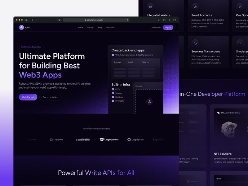 APIQ · Web3 Blockchain Template