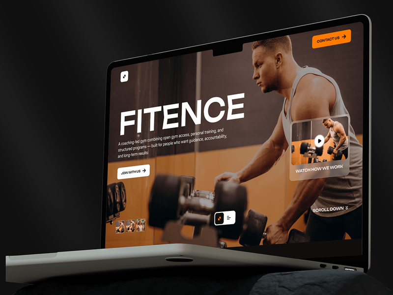 Fitence — Modern Gym Website Case Study