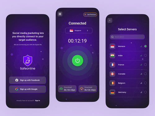 Vpn App Design on Behance