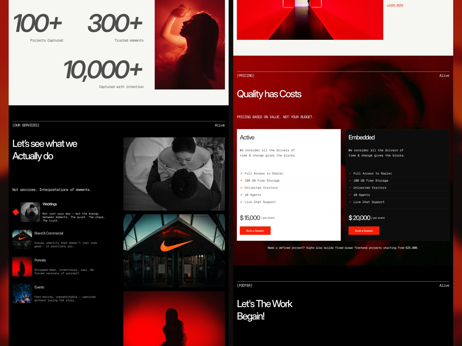 Modern Photography Studio Website Design Image 1