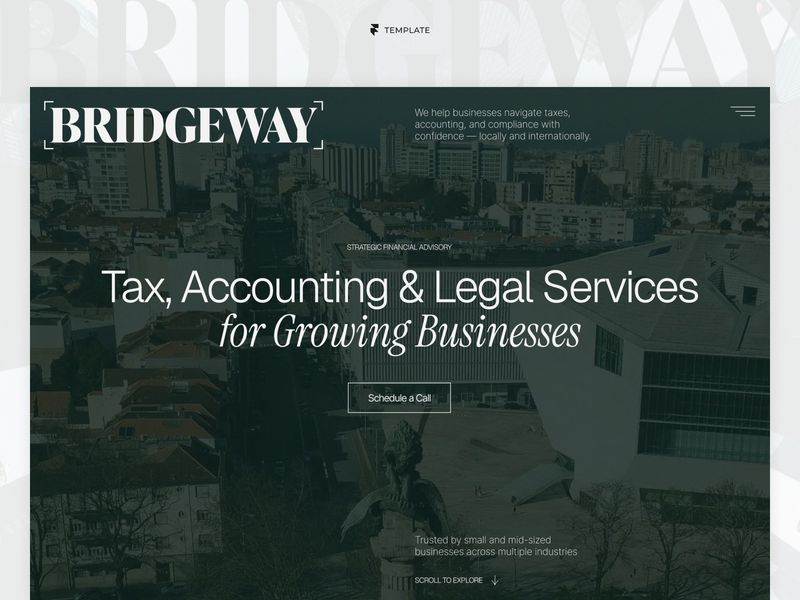 Bridgeway – Tax, Accounting & Advisory Services Template