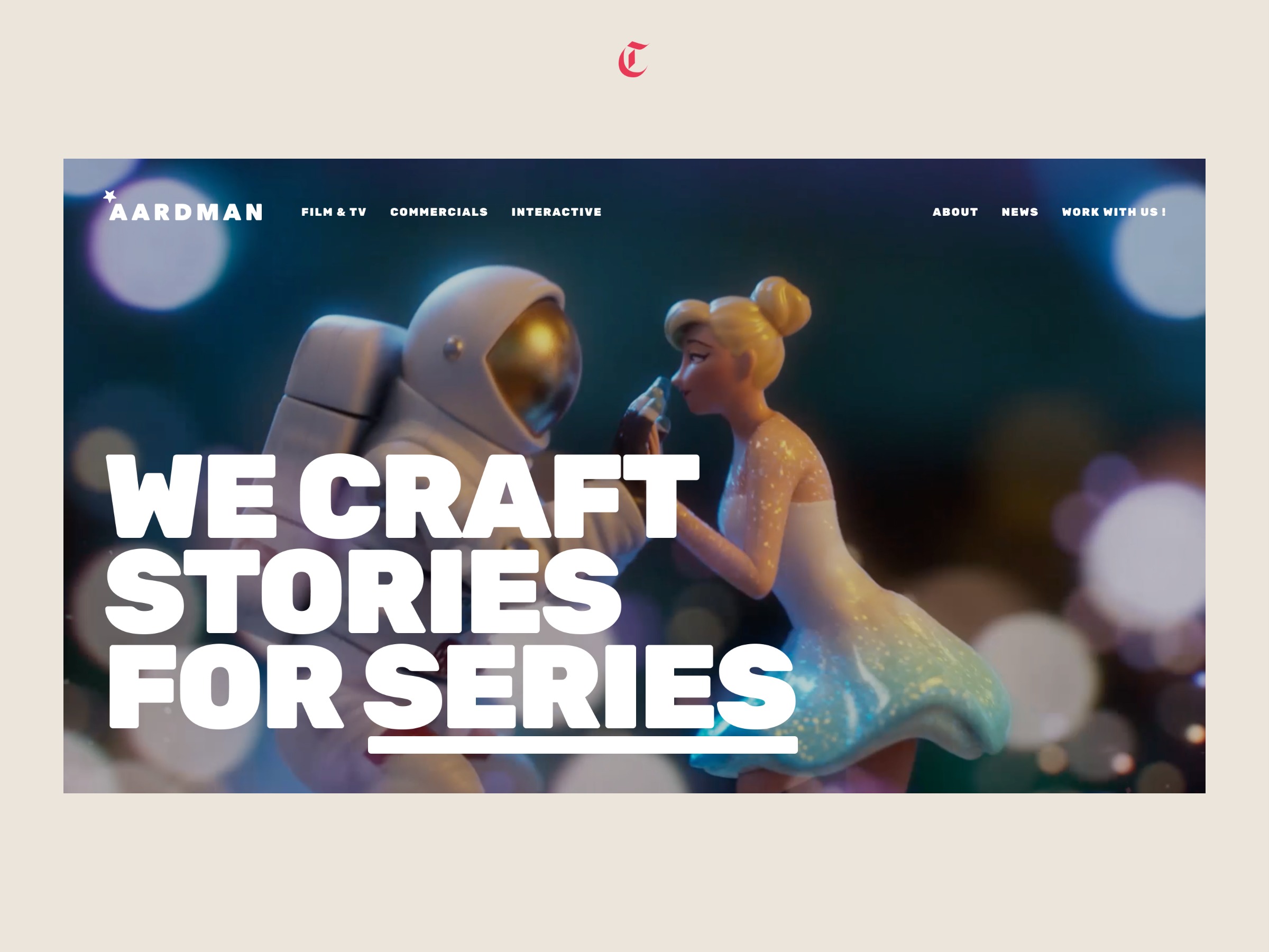 Aardman Animations ⏤ Website Image 0