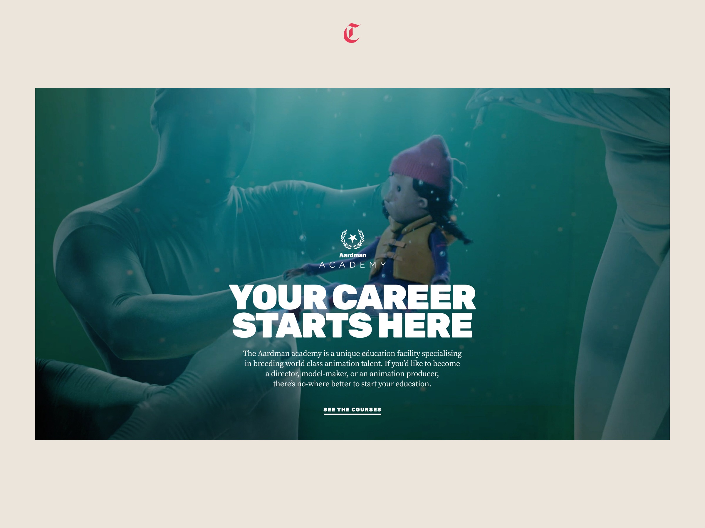 Aardman Animations ⏤ Website Image 1