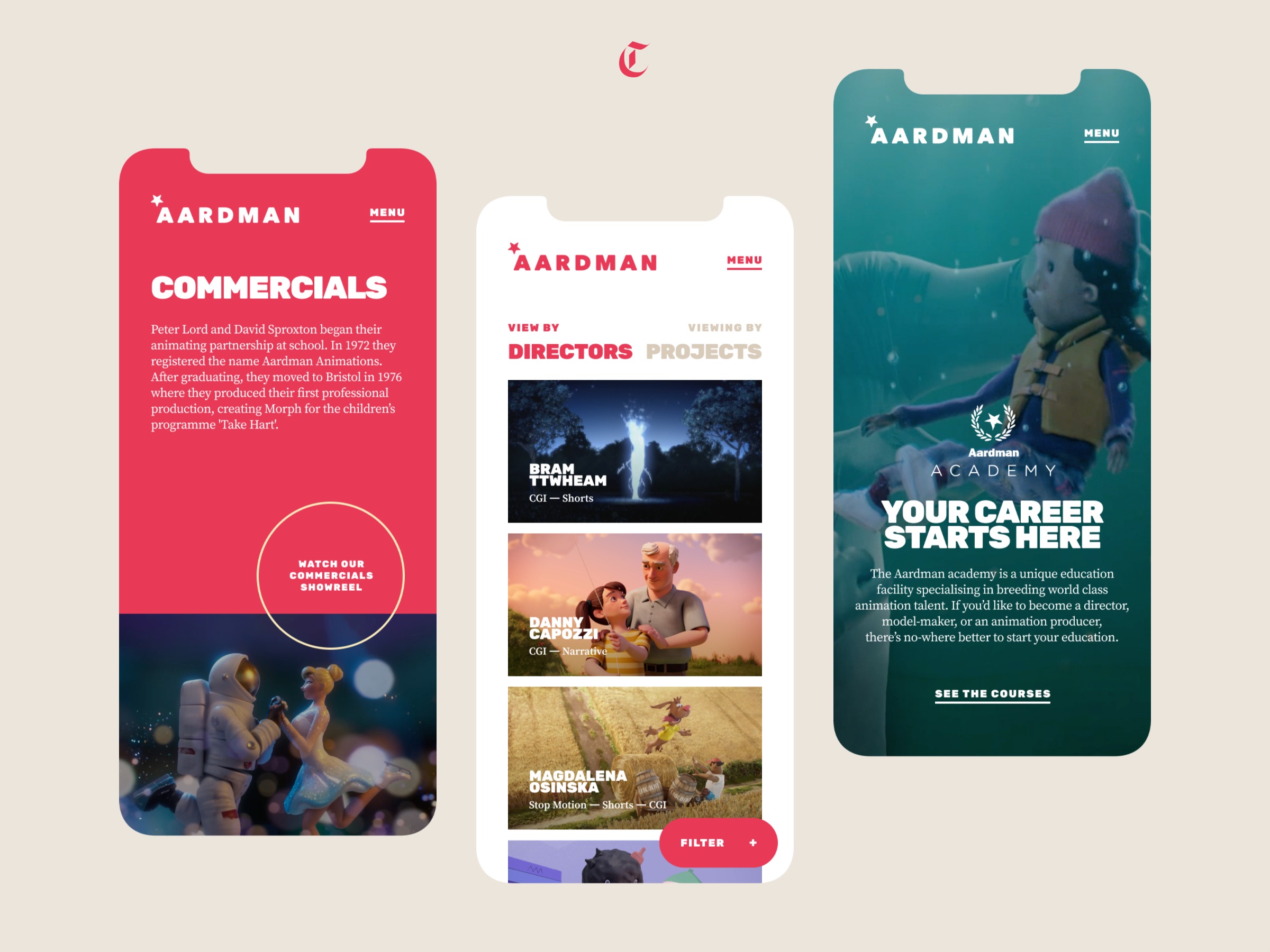 Aardman Animations ⏤ Website Image 2