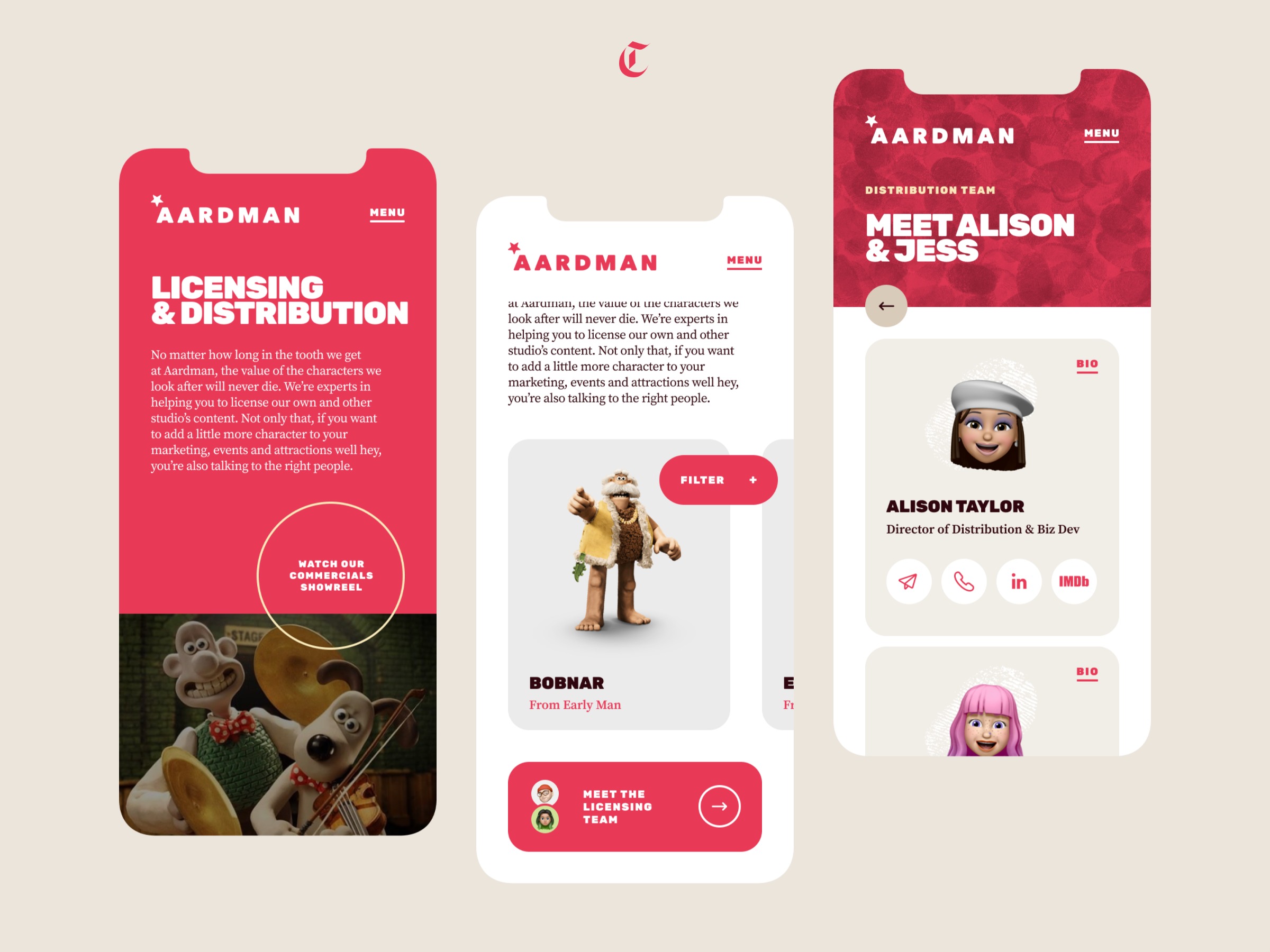 Aardman Animations ⏤ Website Image 4