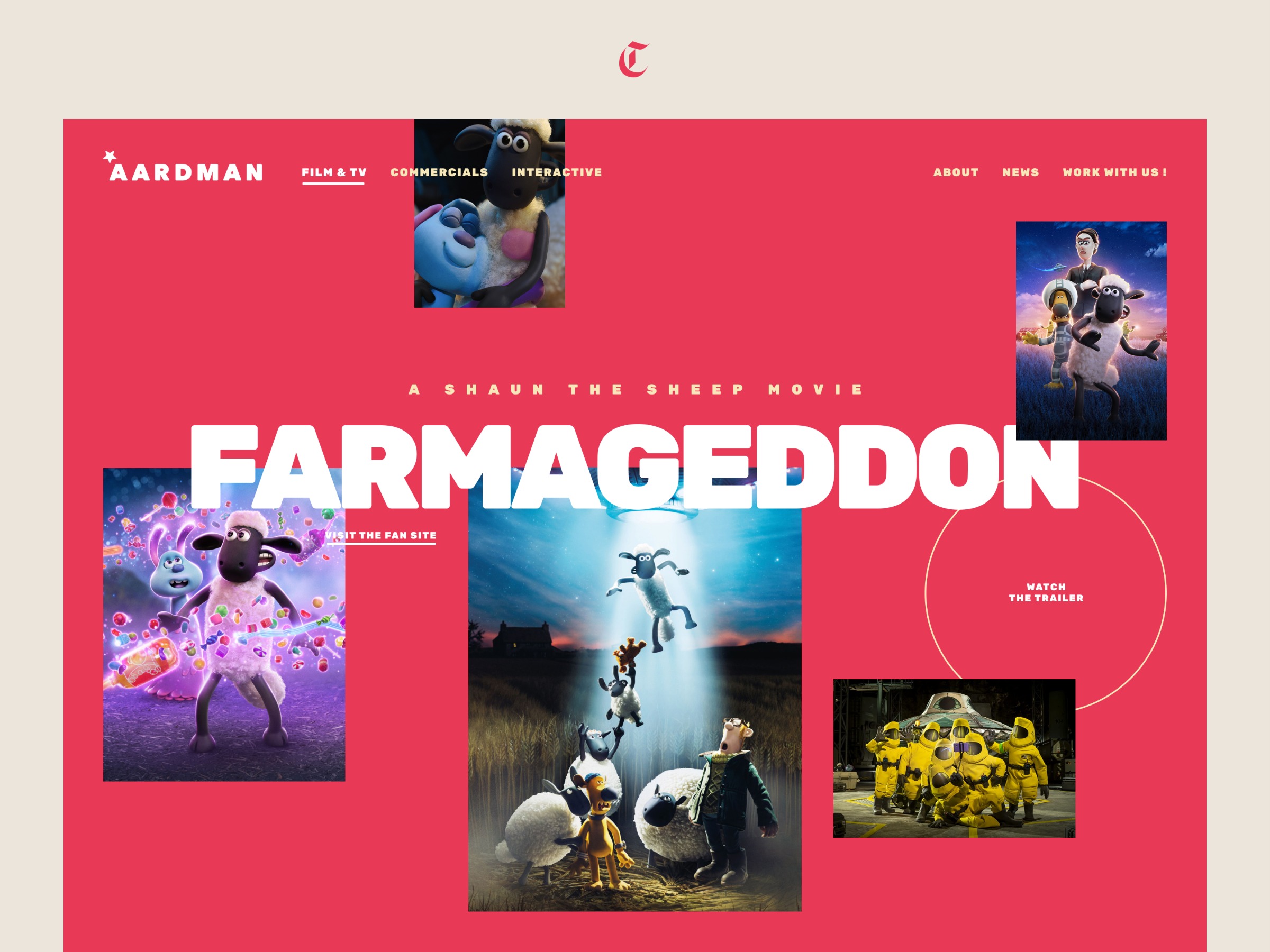 Aardman Animations ⏤ Website Image 6