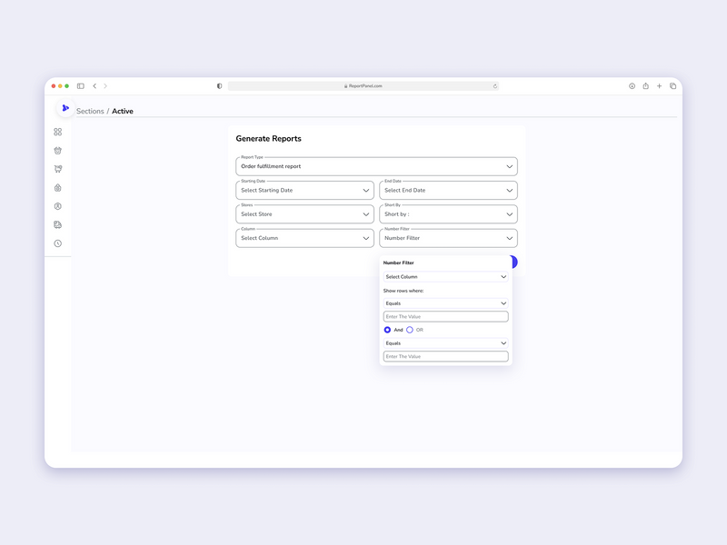 Generate Report for Q-commerce Saas Web-App Screens by Abdul Rahim
