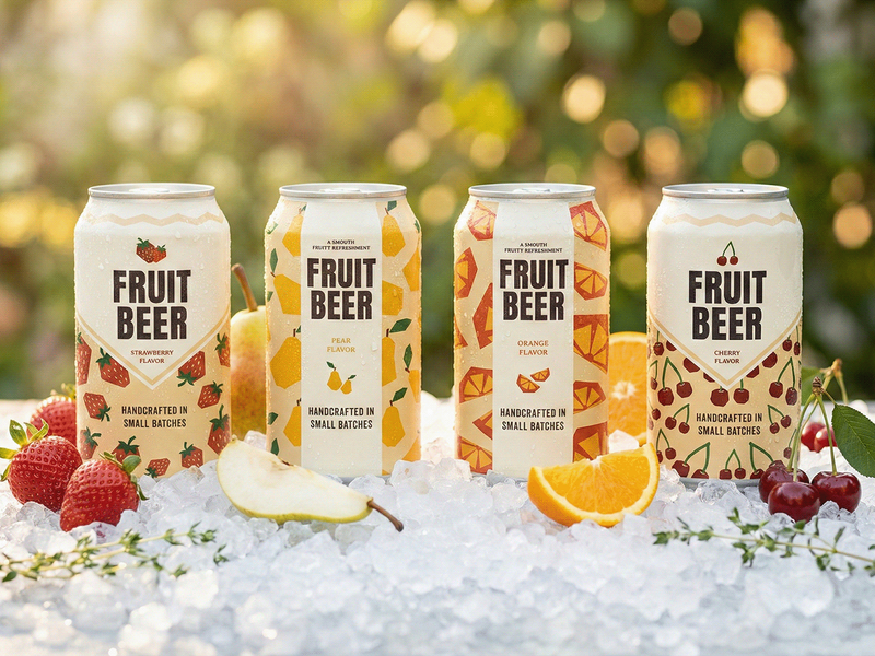 Fruit Beer Can Packaging Design