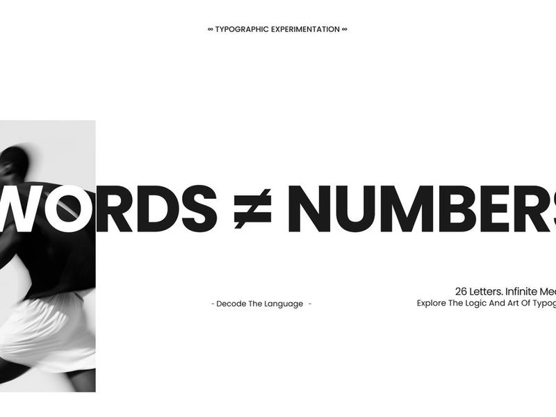 A little minimalist typo experiment..