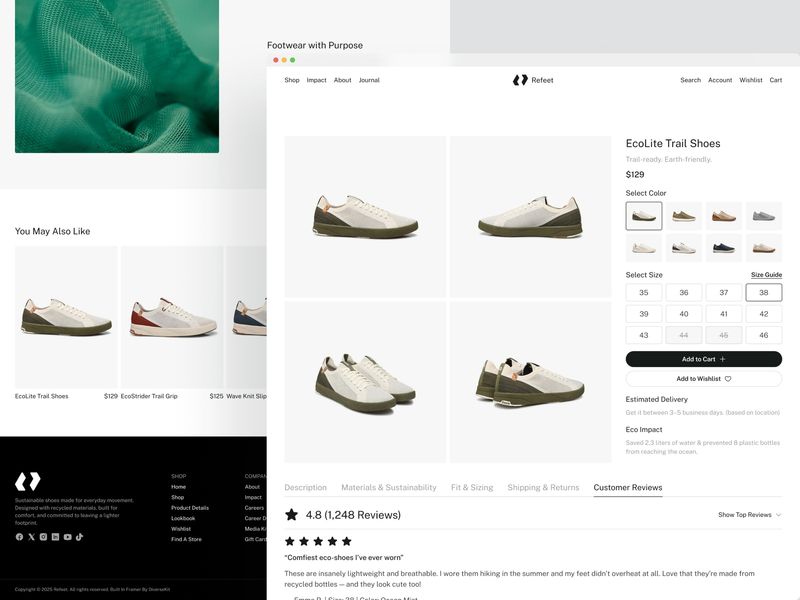 Refeet — E-commerce Website Template